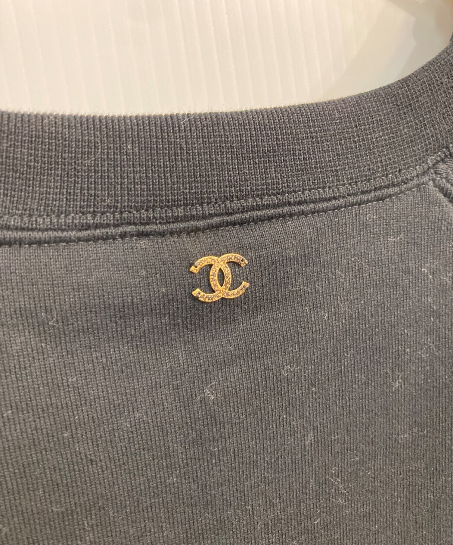 CHANEL (シャネル) ココマークプリントスウェットTシャツ　P57840K07626 ブラック サイズ:S