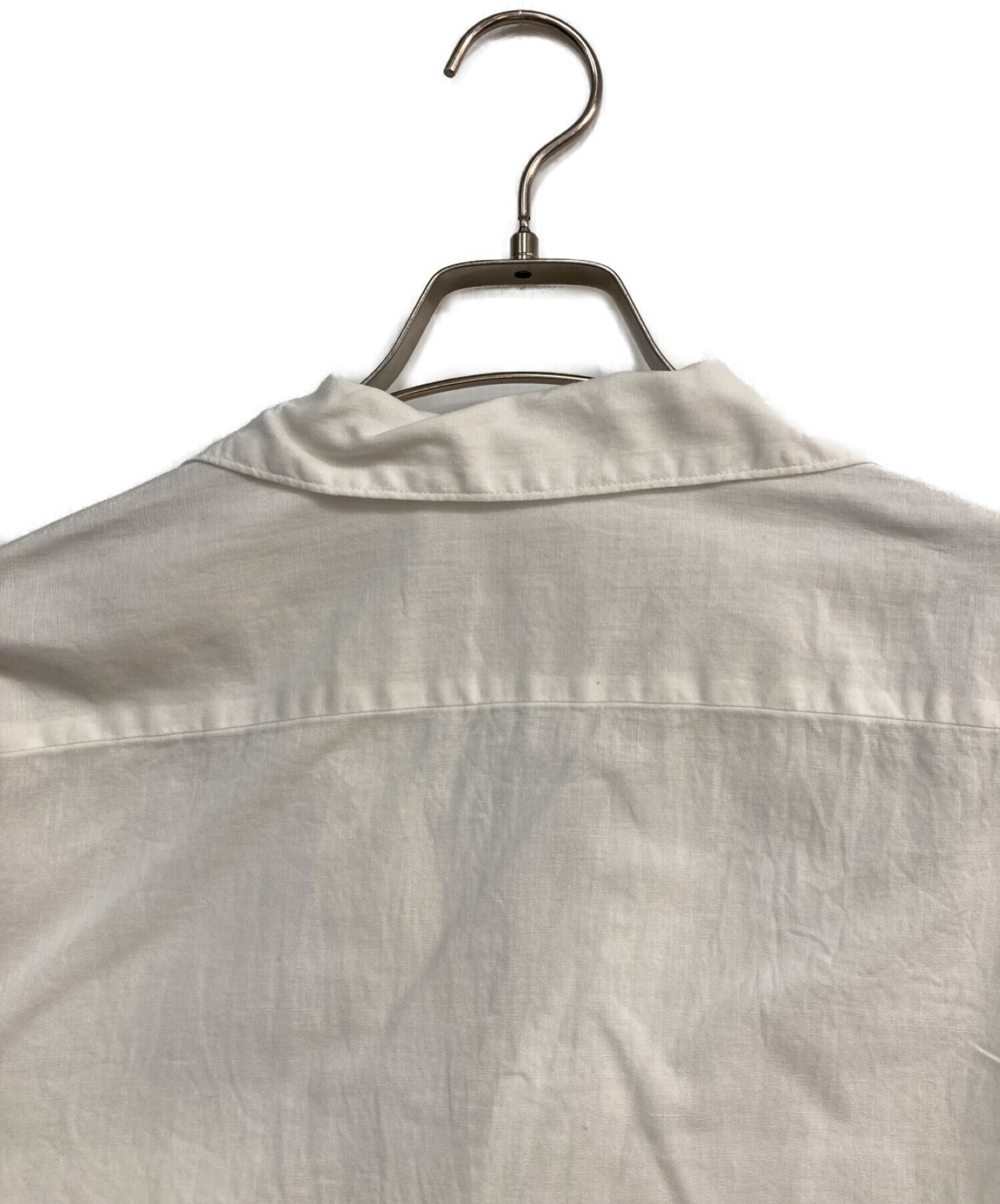 COMOLI (コモリ) 22SS　ベタシャン スキッパー半袖シャツ　V01-02017 ホワイト サイズ:2