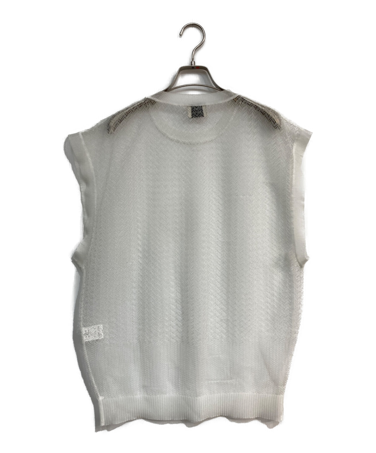 FUMIE=TANAKA (フミエタナカ) sheer mesh VEST　F22S-25 ホワイト サイズ:1