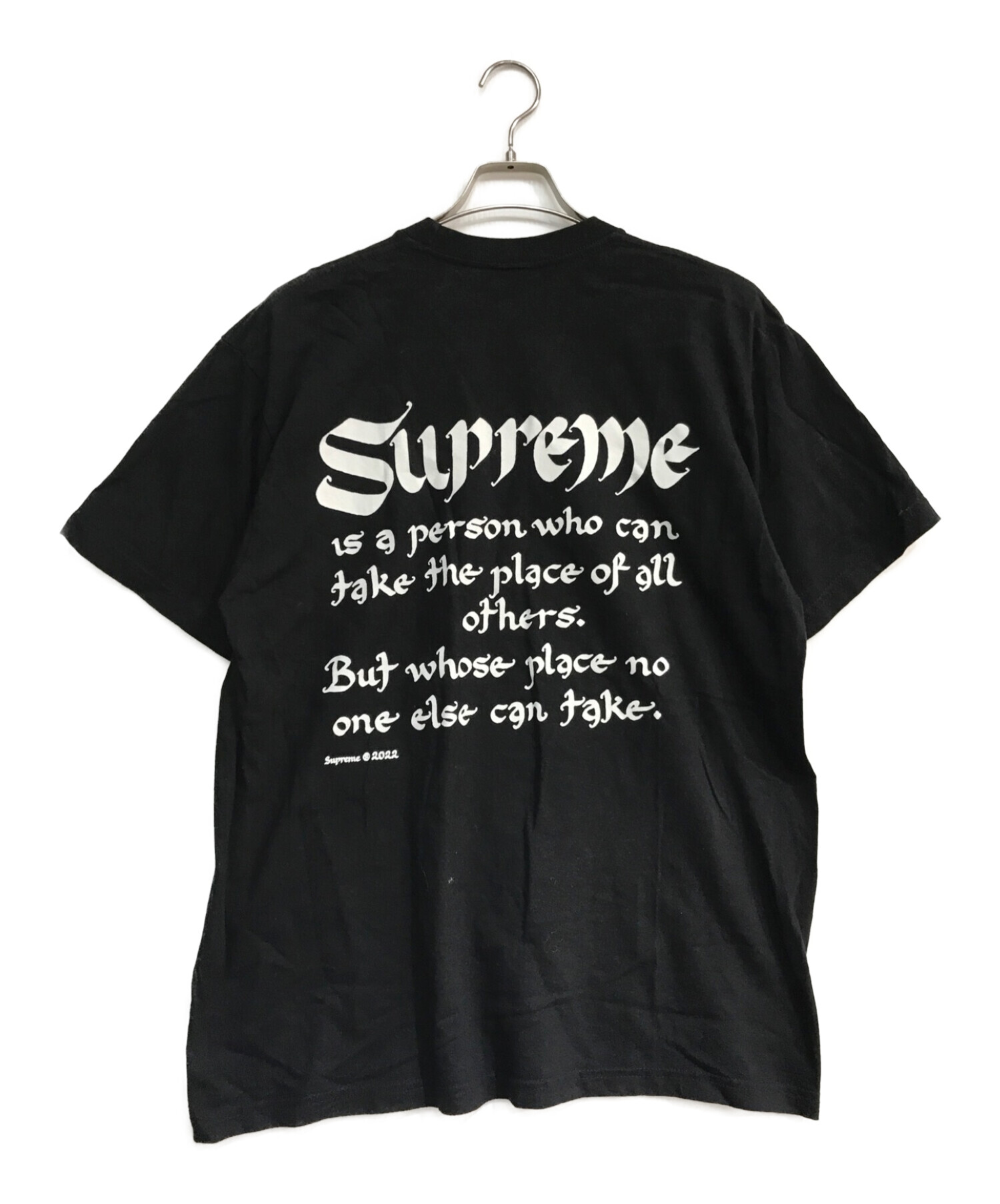 Supreme (シュプリーム) 22SS person tee　パーソンTｼｬﾂ ブラック サイズ:L