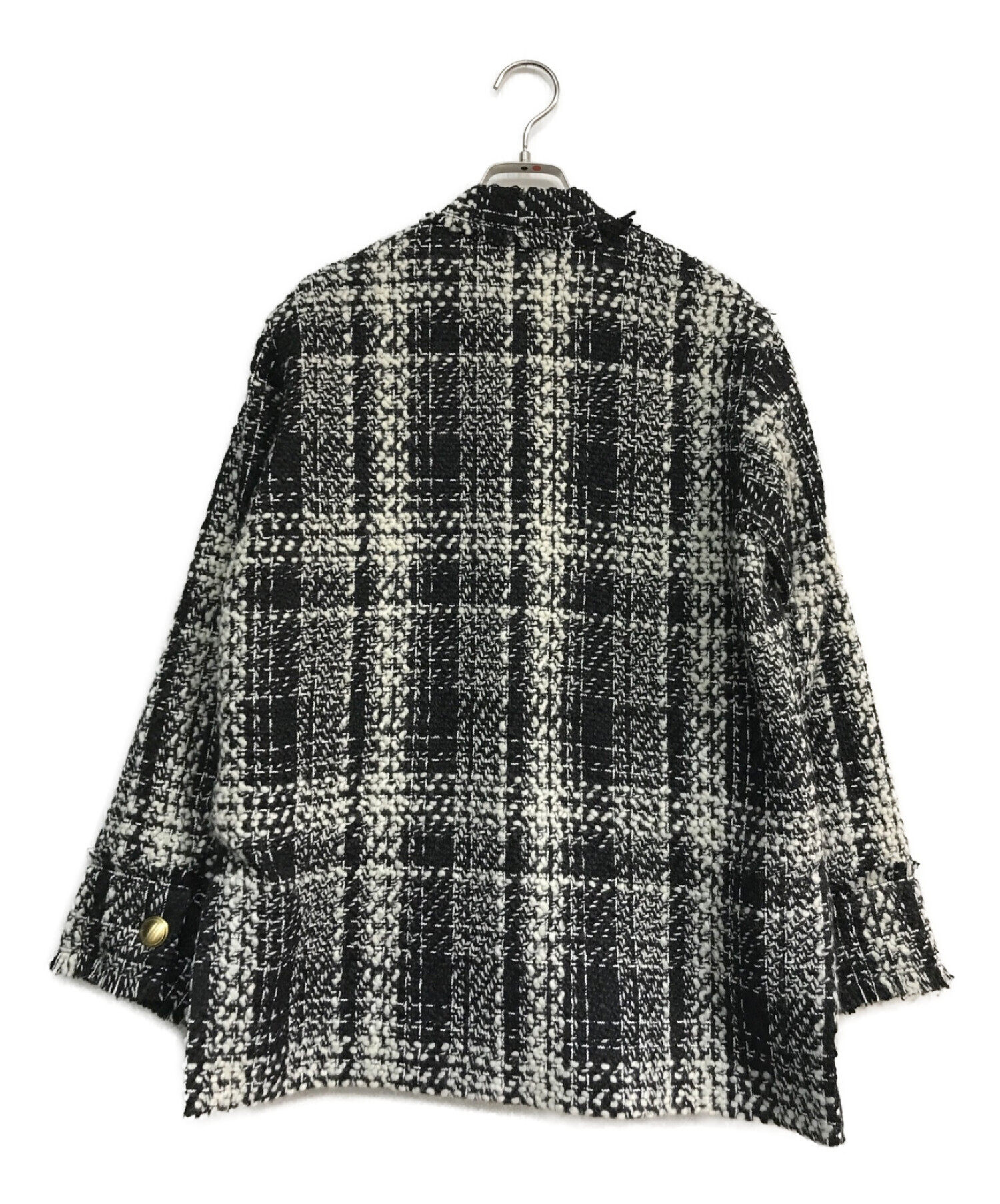 STATE OF MIND (ステートオブマインド) allow tweed jacket　9224040099BLK ブラック×ホワイト サイズ:M