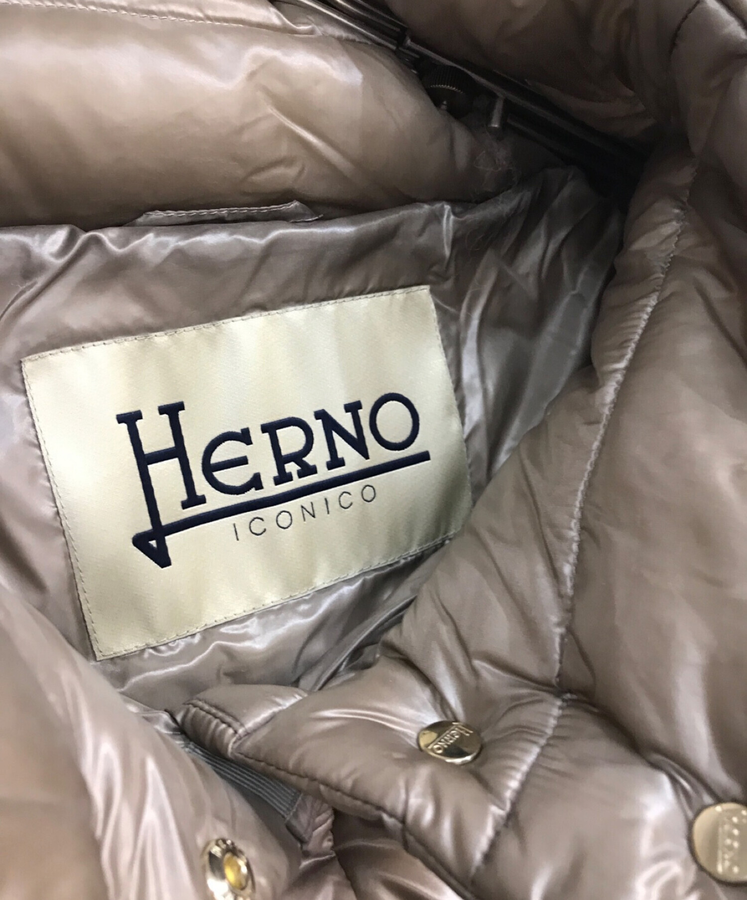 中古・古着通販】HERNO (ヘルノ) SOFIA ダウンジャケット PI0046DIC-12017-2600 ベージュ  サイズ:42｜ブランド・古着通販 トレファク公式【TREFAC FASHION】スマホサイト