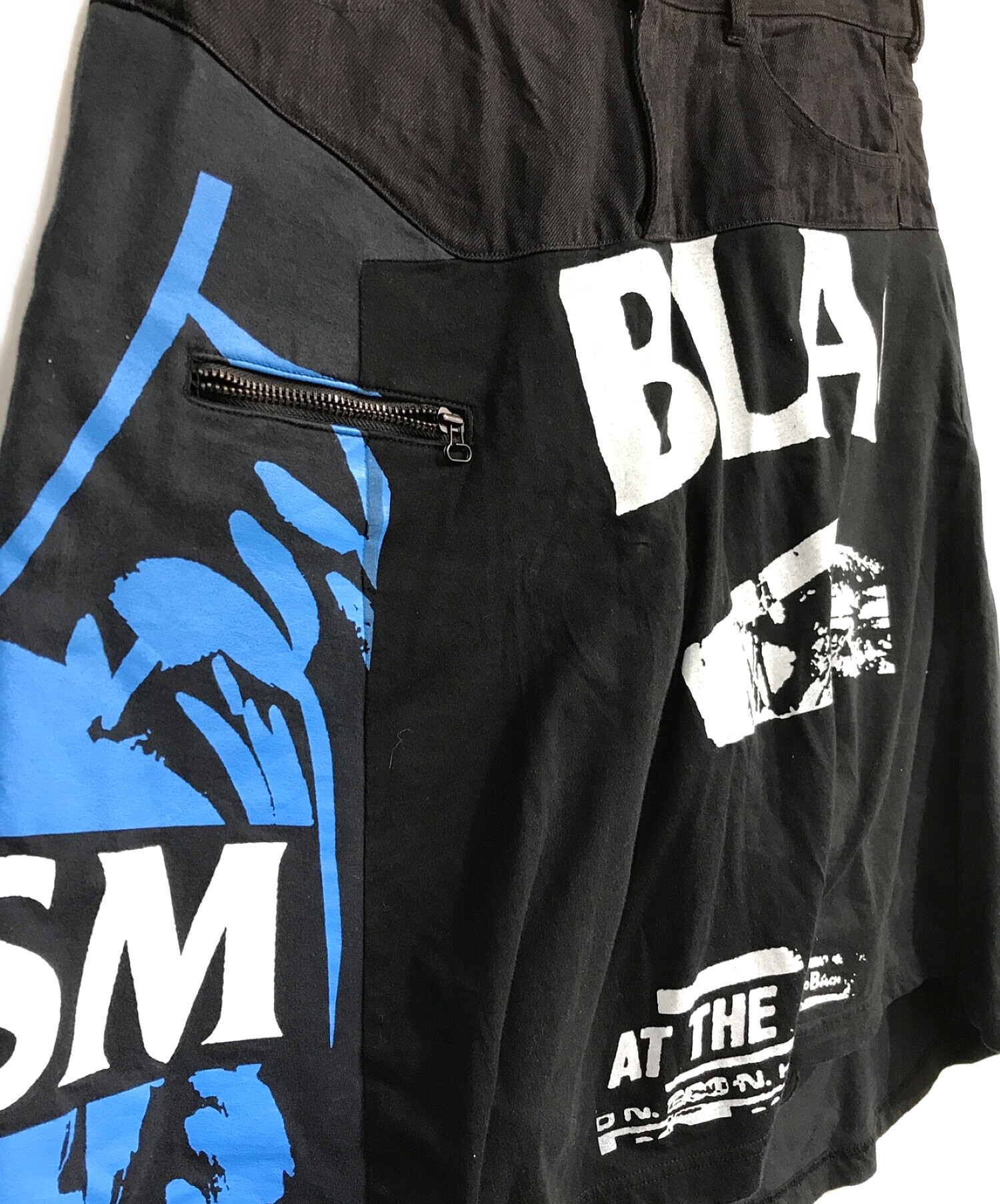 FACETASM (ファセッタズム) BLACK FLAG SHORTS　ZUK-5020-07 ブラック サイズ:3