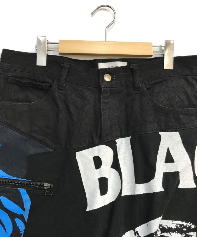 FACETASM (ファセッタズム) BLACK FLAG SHORTS　ZUK-5020-07 ブラック サイズ:3