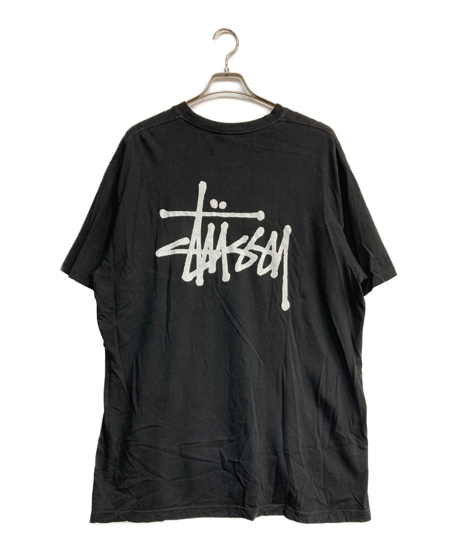 stussy (ステューシー) ロゴプリントTシャツ ブラック サイズ:XL