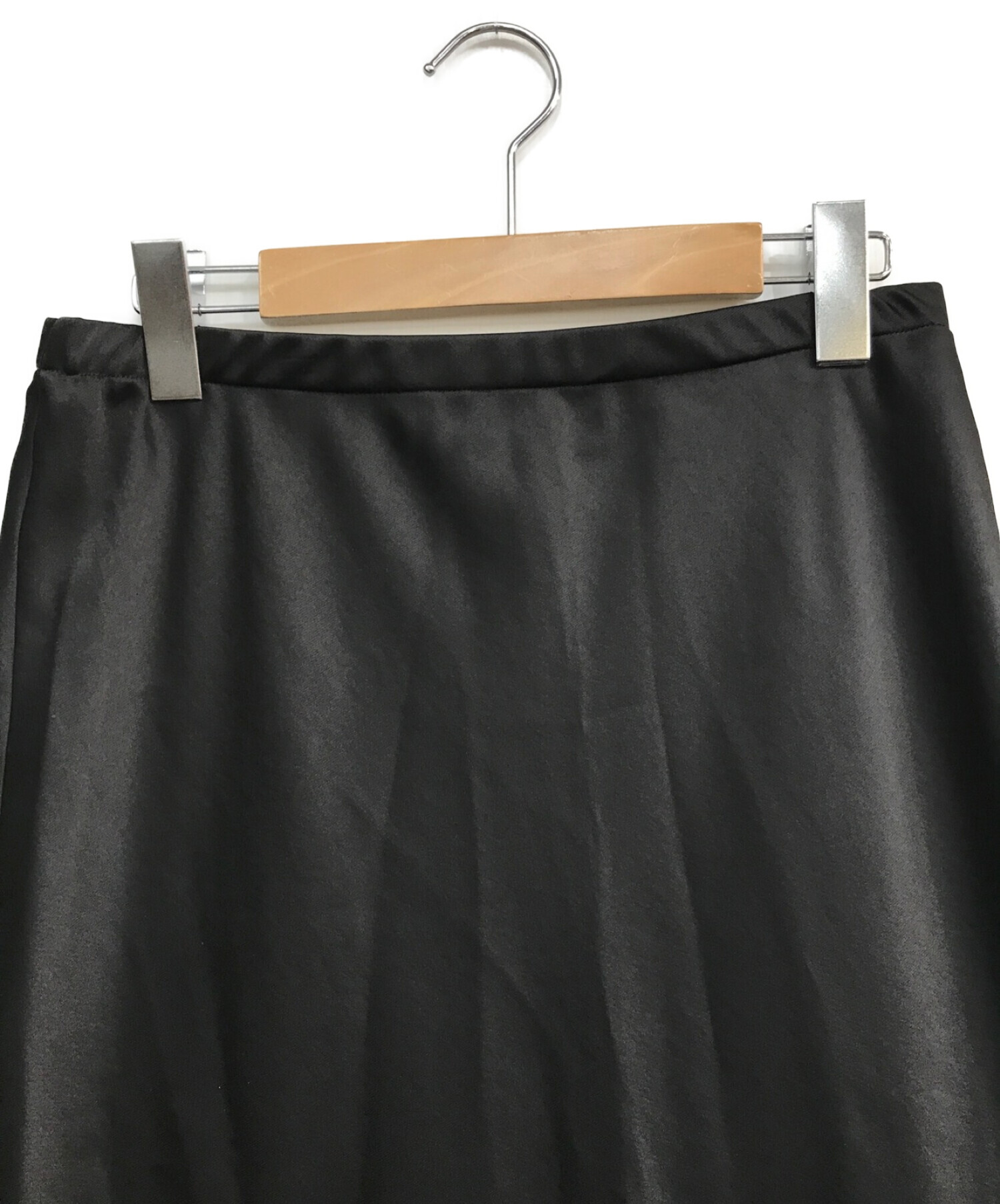 Deuxieme Classe (ドゥーズィエム クラス) Vintage Satin スカート　21060500810010 ブラック サイズ:-