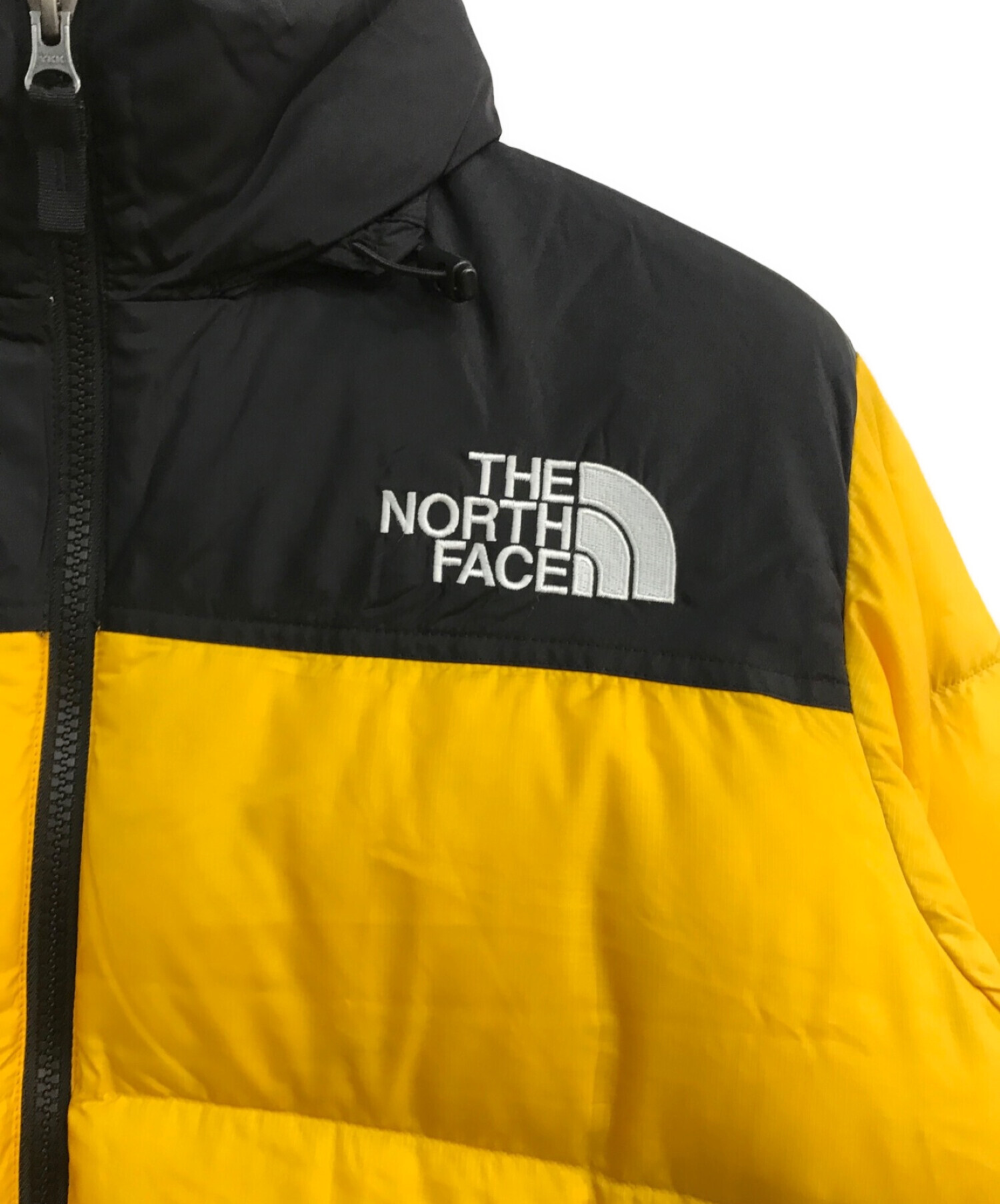 THE NORTH FACE (ザ ノース フェイス) ショートヌプシジャケット　NDW91952 イエロー×ブラック サイズ:M 未使用品