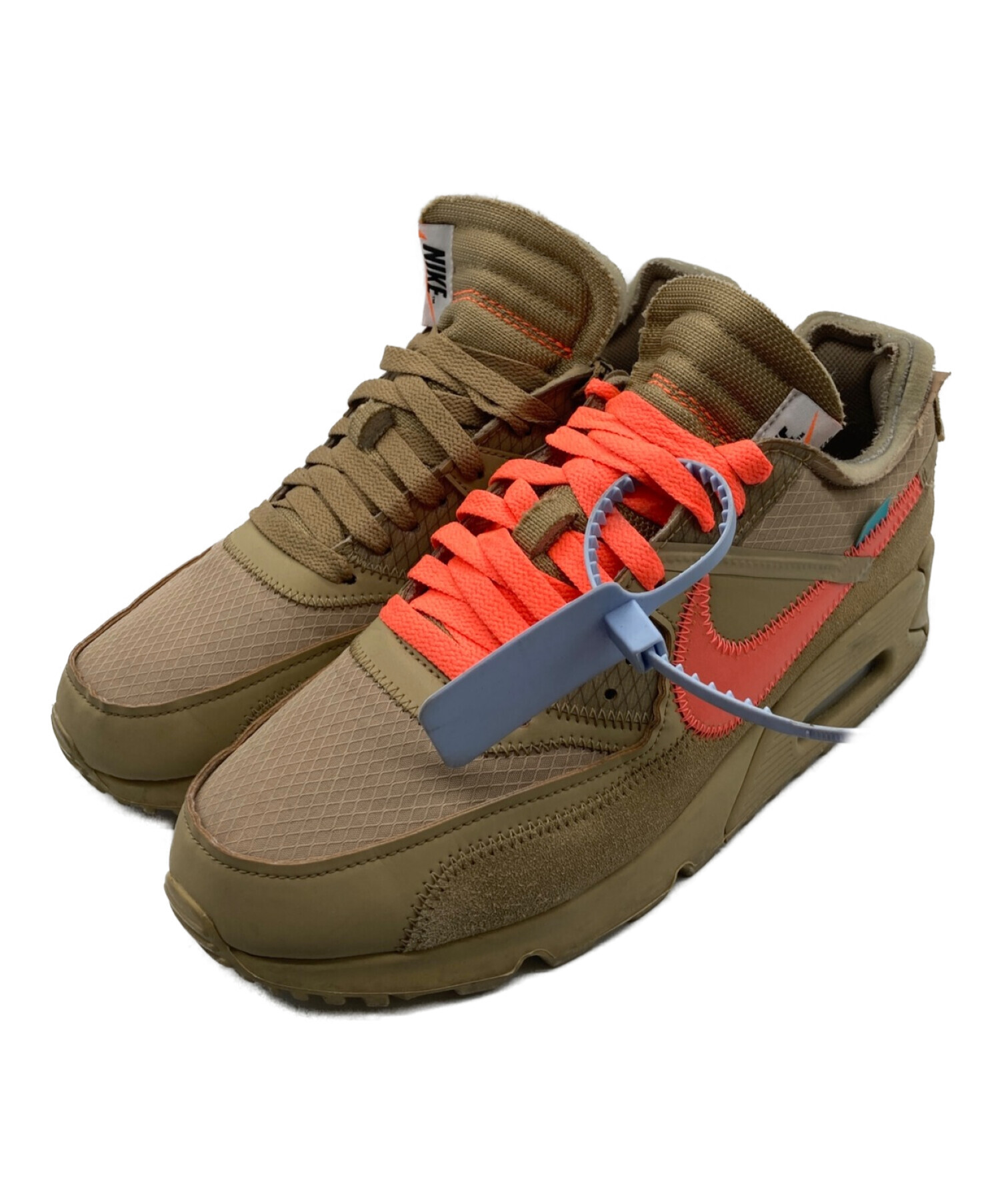 NIKE×OFF WHITE (ナイキ×オフホワイト) AIR MAX 90 DESERT ORE　AA7293-200　エアマックス ベージュ  サイズ:26.5