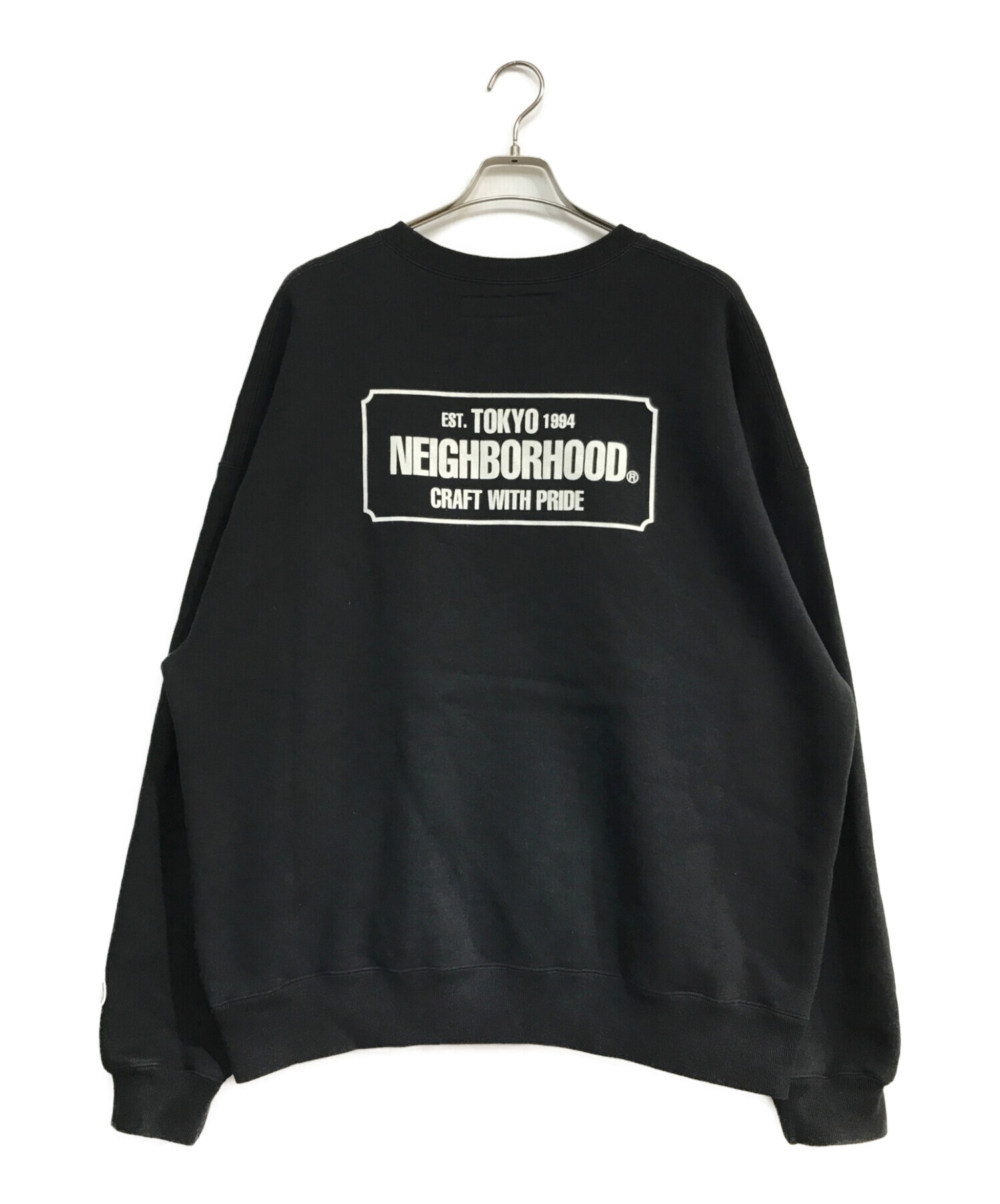 NEIGHBORHOOD (ネイバーフッド) CLASSIC-S CREWNECK LS　222FPNH-CSM01 ブラック サイズ:XL