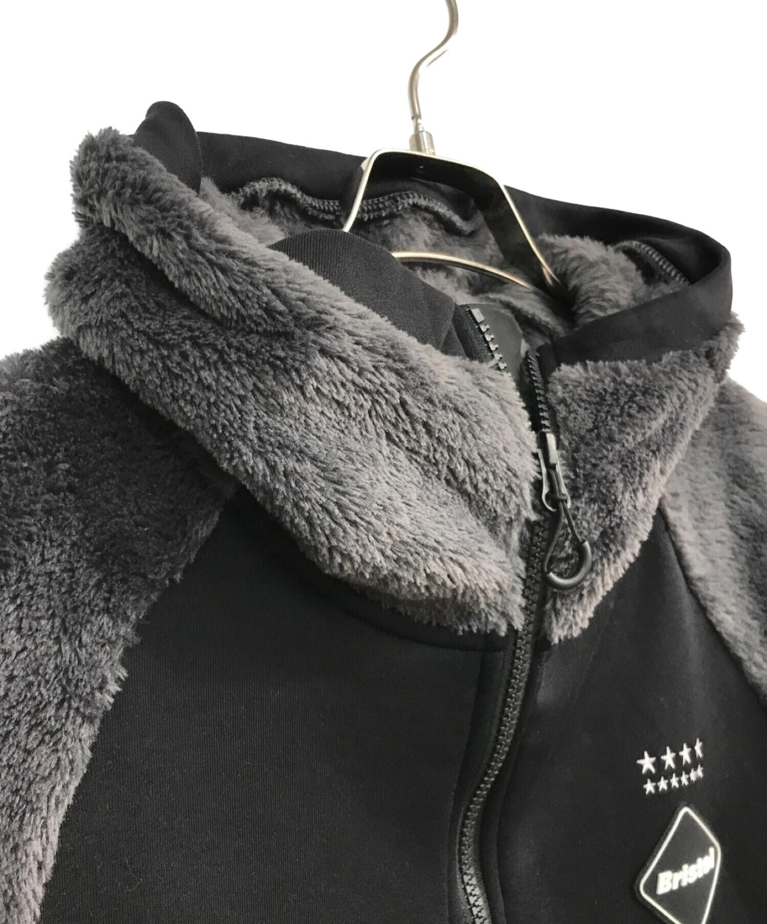 F.C.R.B. (エフシーアールビー) POLARTEC FLEECE HYBRID BLOUSON　FCRB-212050 グレー×ブラック  サイズ:M