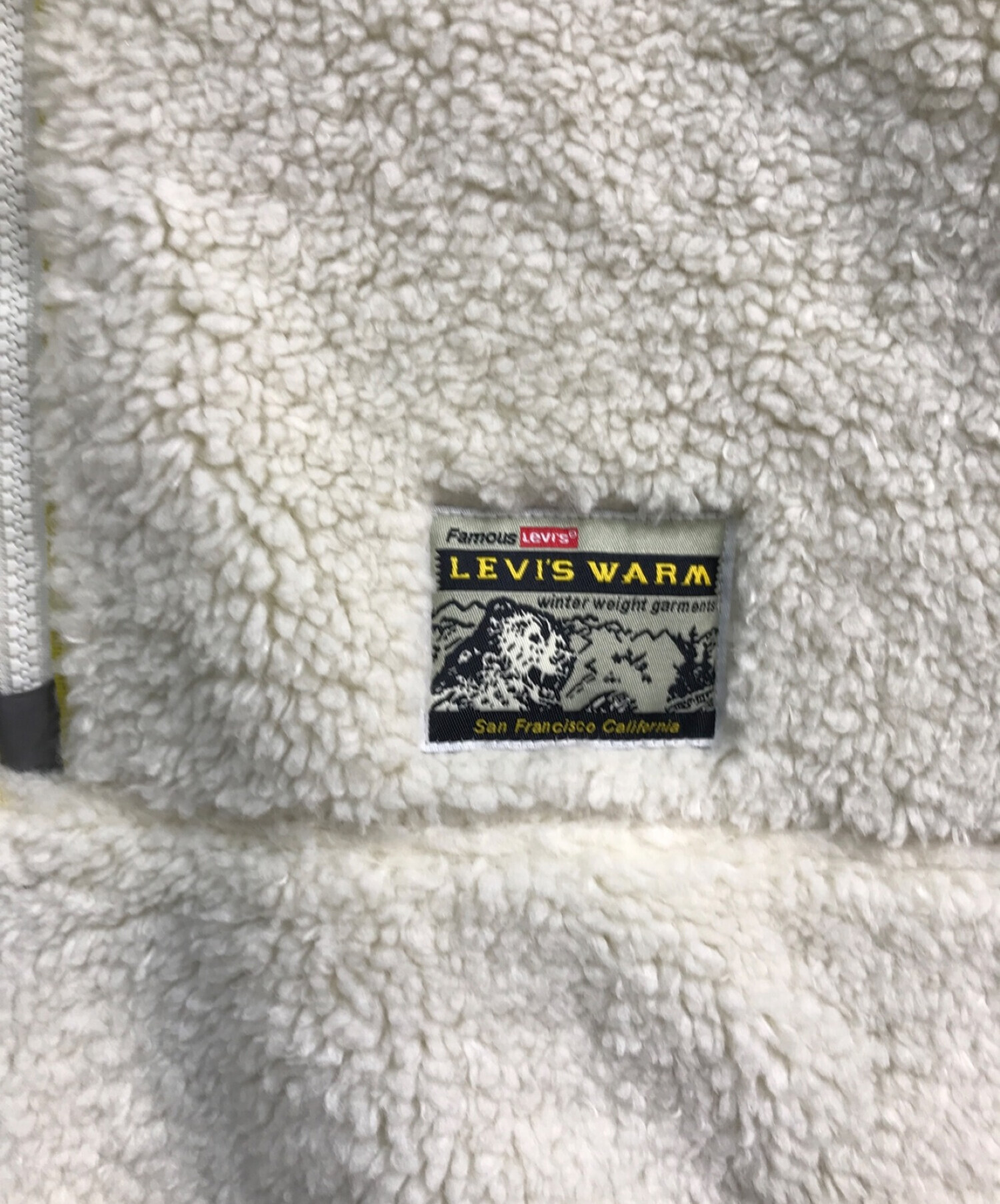 LEVI'S (リーバイス) LAKESIDE ボアフリースジャケット　A32060000 ホワイト サイズ:L 未使用品