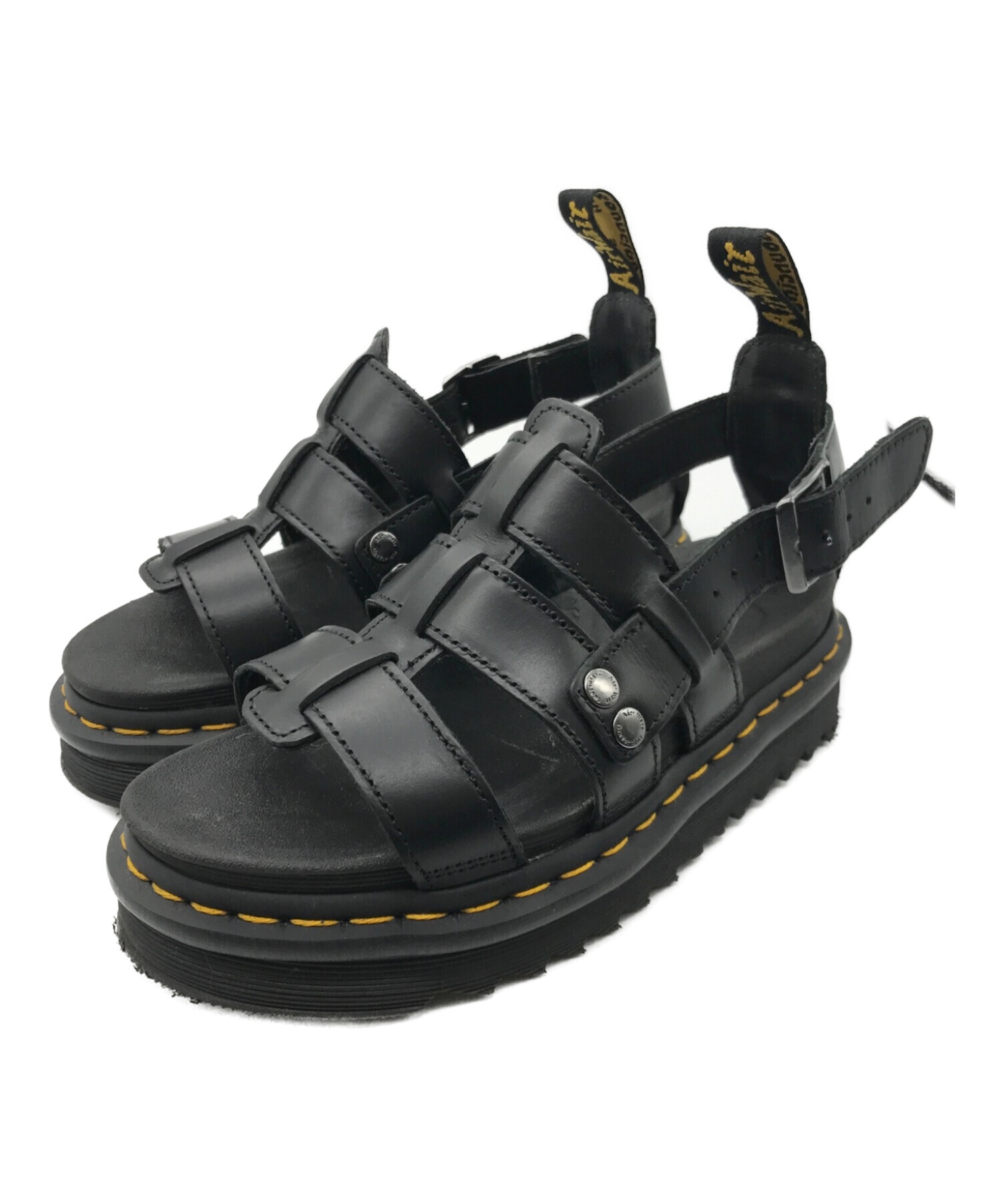 Dr.Martens (ドクターマーチン) TERRY レザーサンダル ブラック サイズ:36