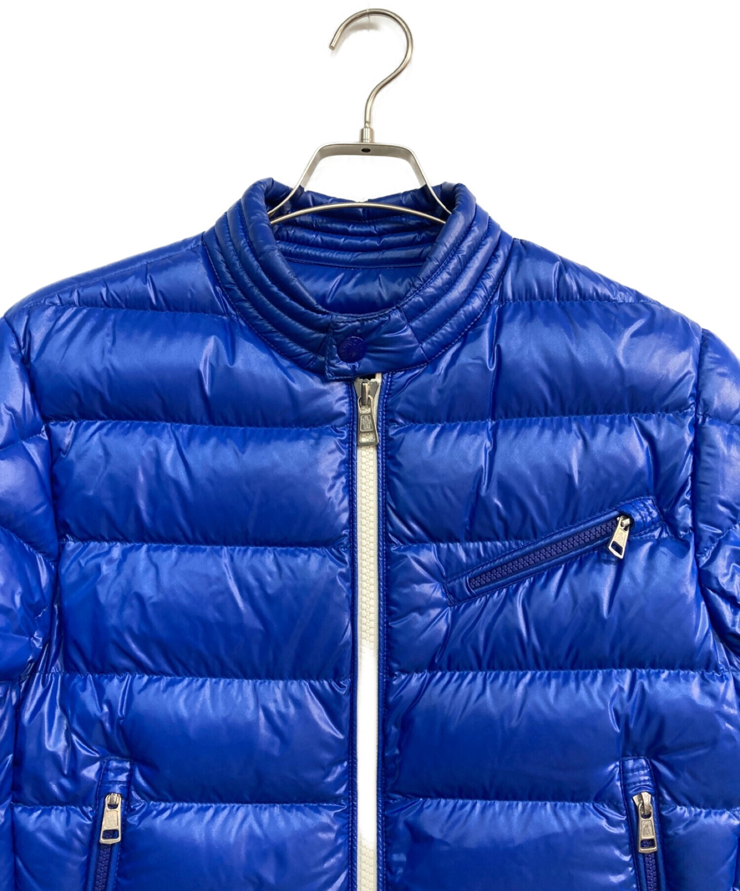 MONCLER (モンクレール) BERRIAT ダウンジャケット　E20914091605 68950　ブルー ブルー サイズ:1