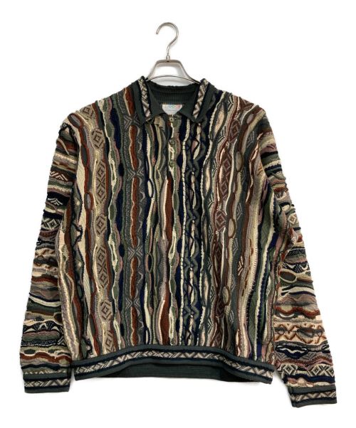 【中古・古着通販】COOGI (クージー) 3Dニットポロシャツ 立体