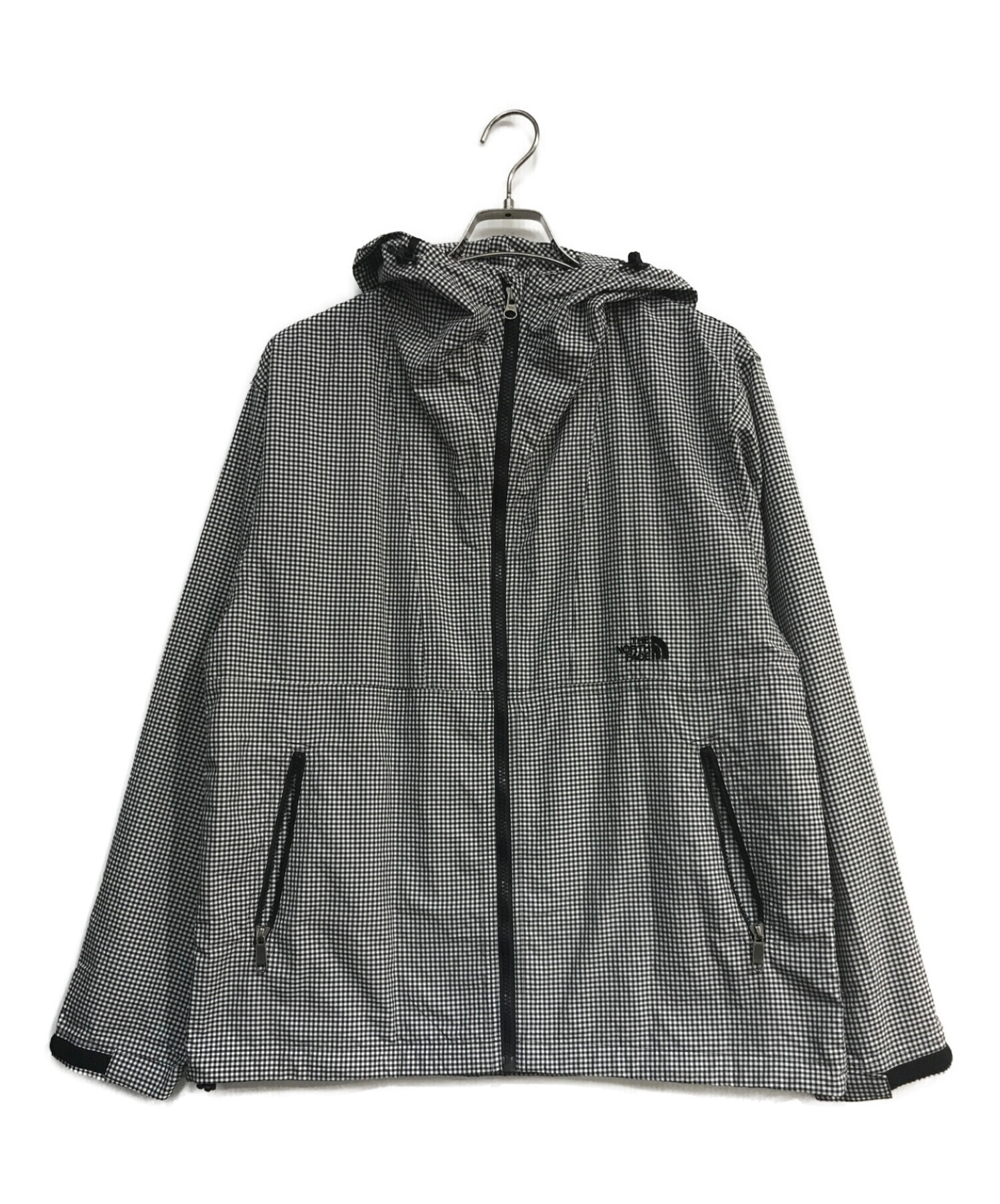 THE NORTH FACE (ザ ノース フェイス) Novelty Compact Jacket NP11170 ノベルティーコンパクトジャケット  ホワイト×ブラック サイズ:Ｍ