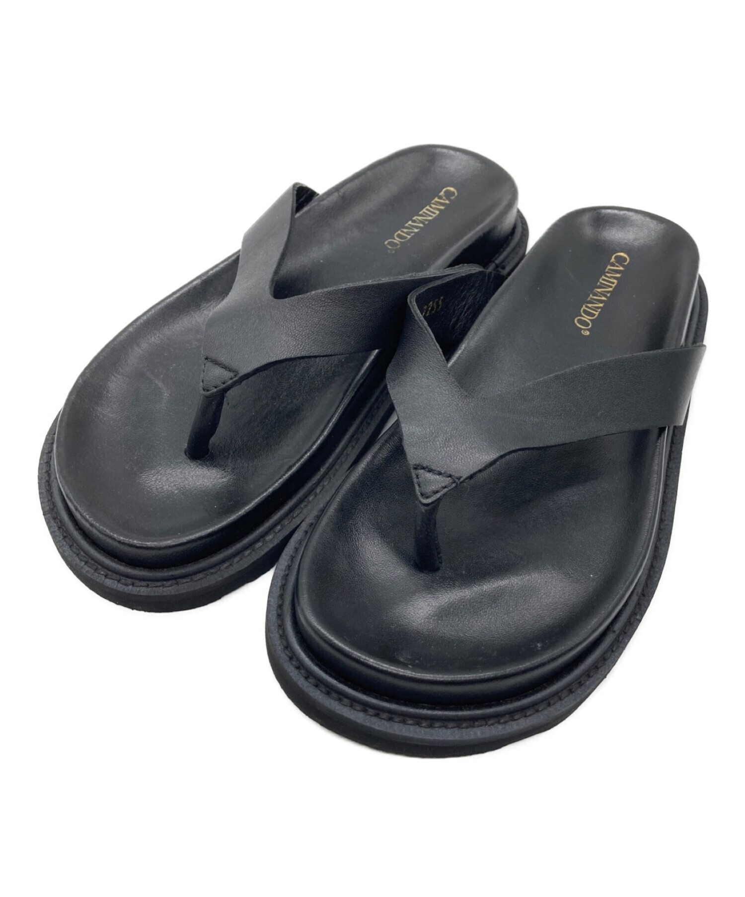 Caminando (カミナンド) THONG SLIDES トングサンダル ブラック サイズ:7