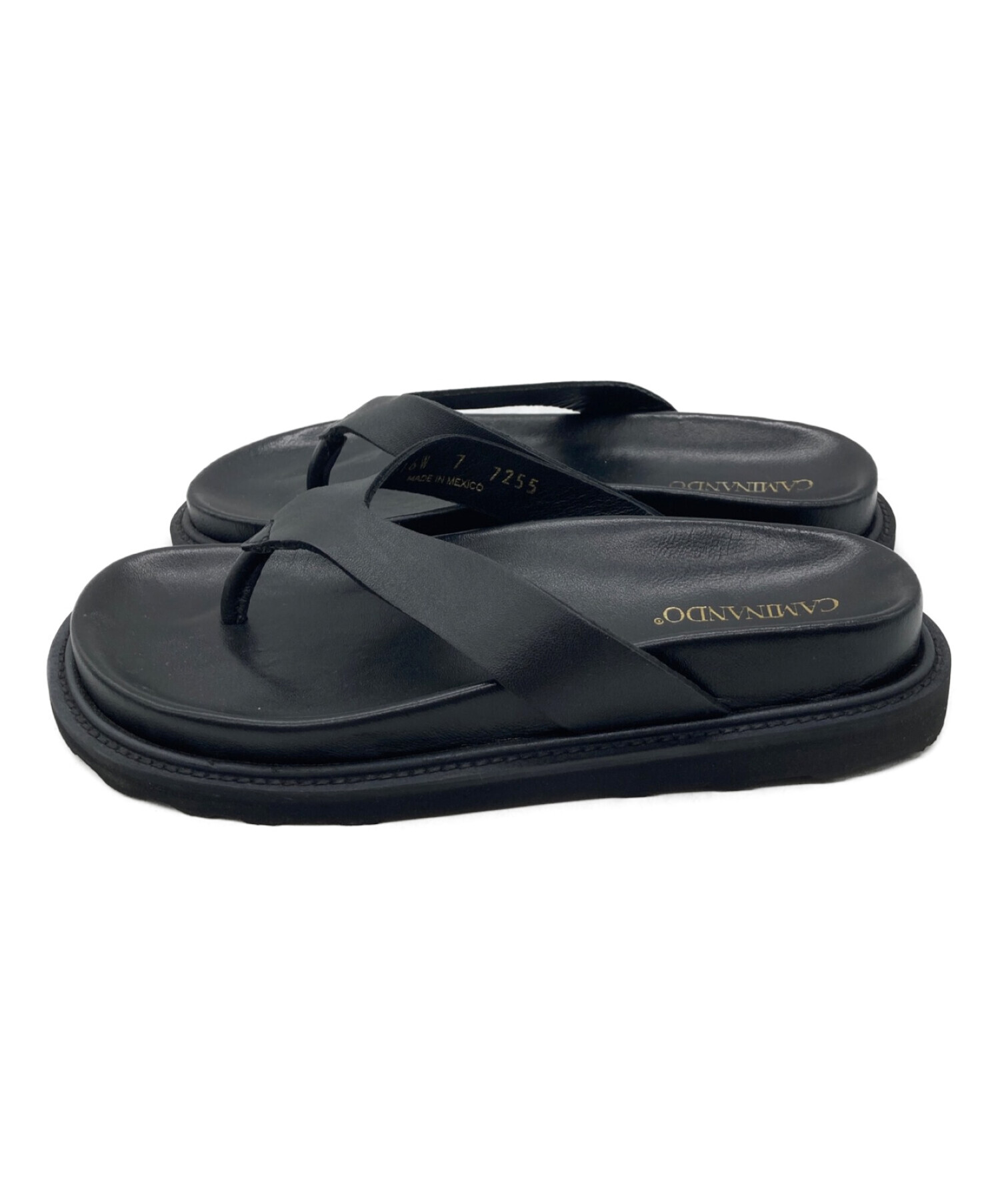 CAMINANDO トングサンダル size7 BLACK-