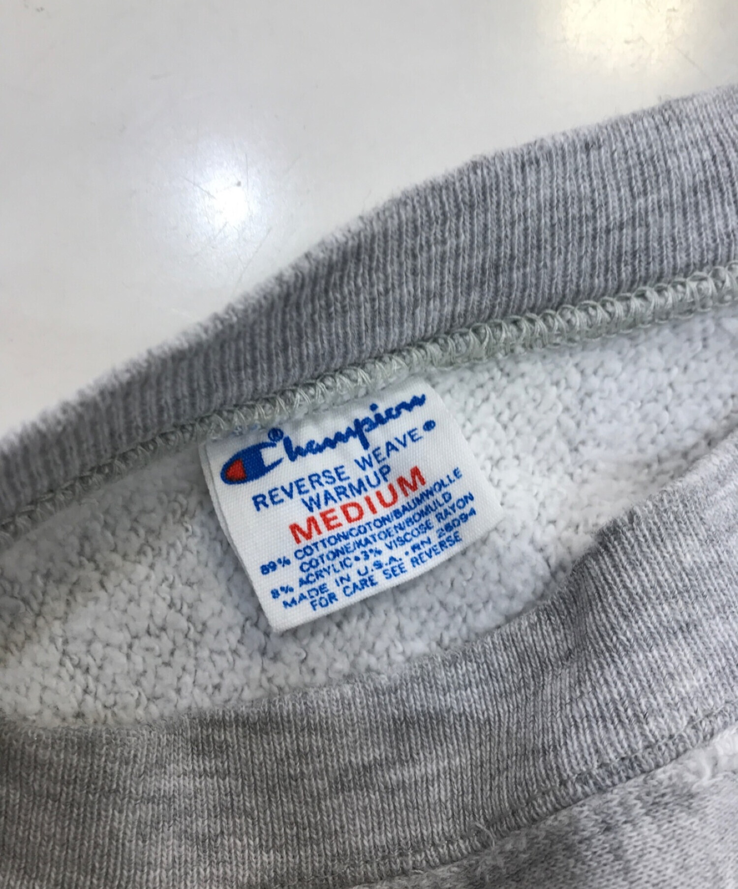 中古美品】 champion 80sトリコタグ made in USA 霜降りグレー 美品