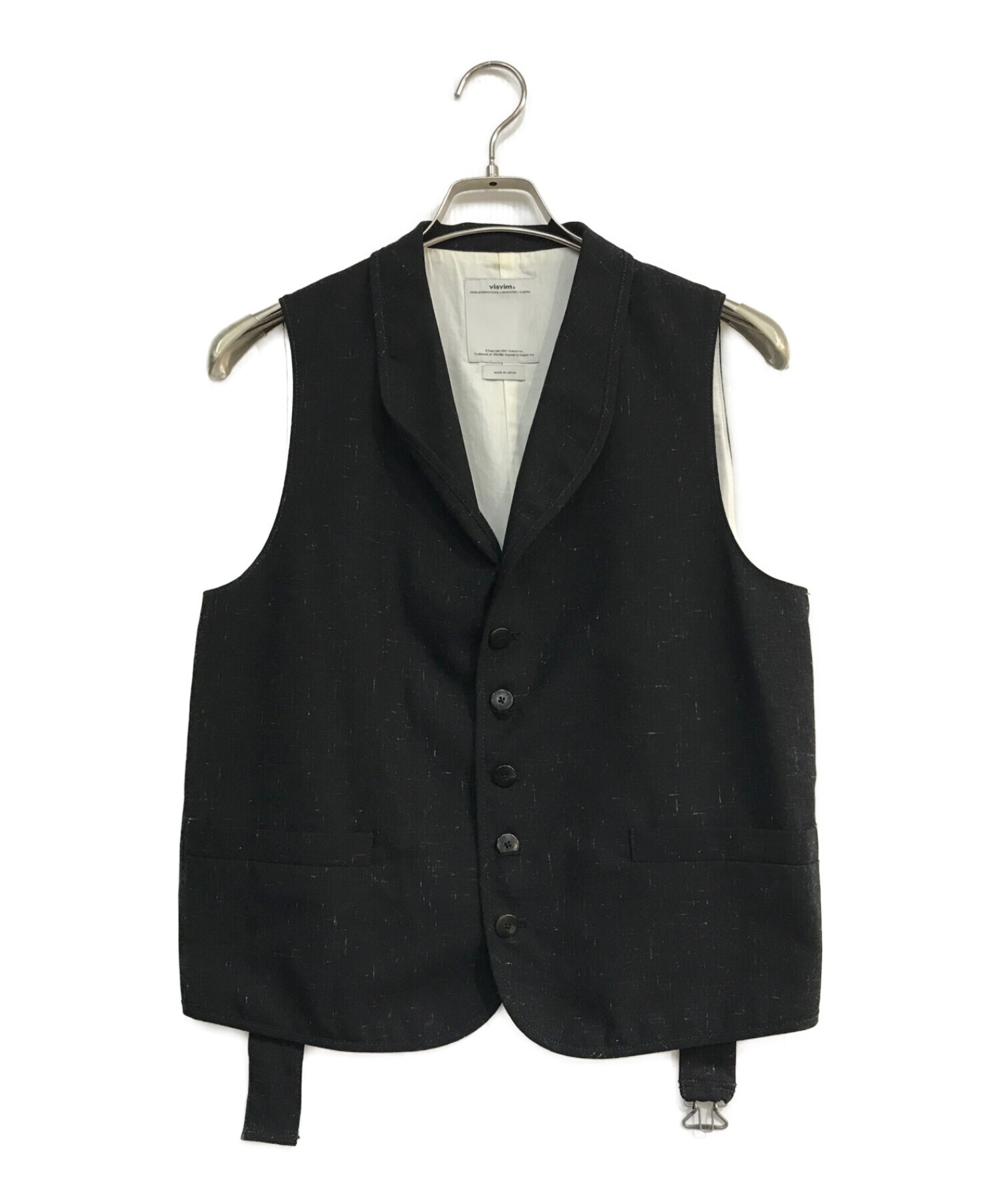 VISVIM (ビズビム) GRANGER VEST (VINTAGE NEP)　0116105013025 ブラック サイズ:3