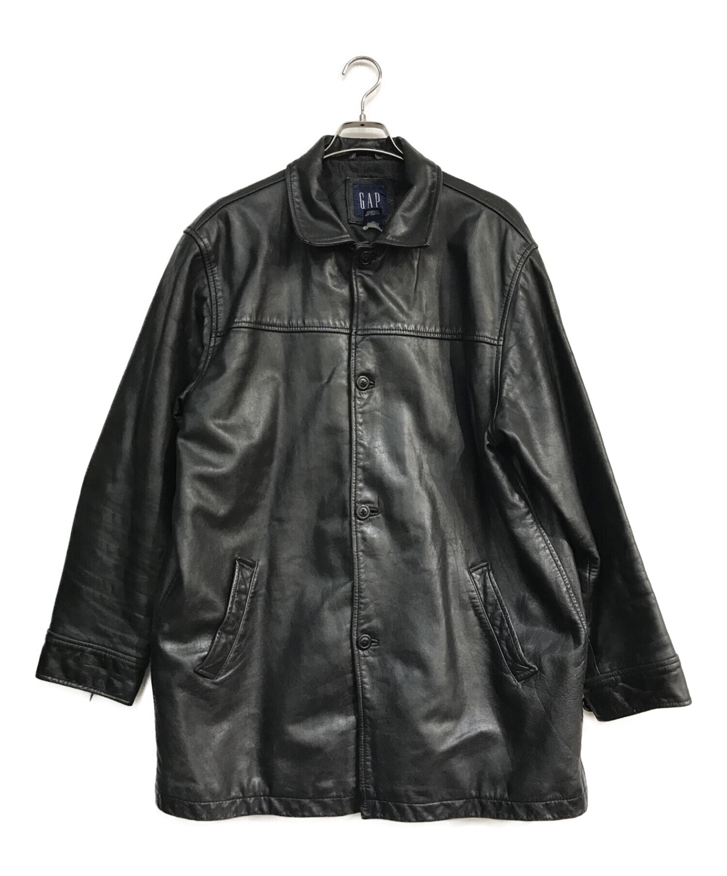 【美品】オールドギャップ　レザージャケット　シングル　Lサイズ　ブラックコジマの服