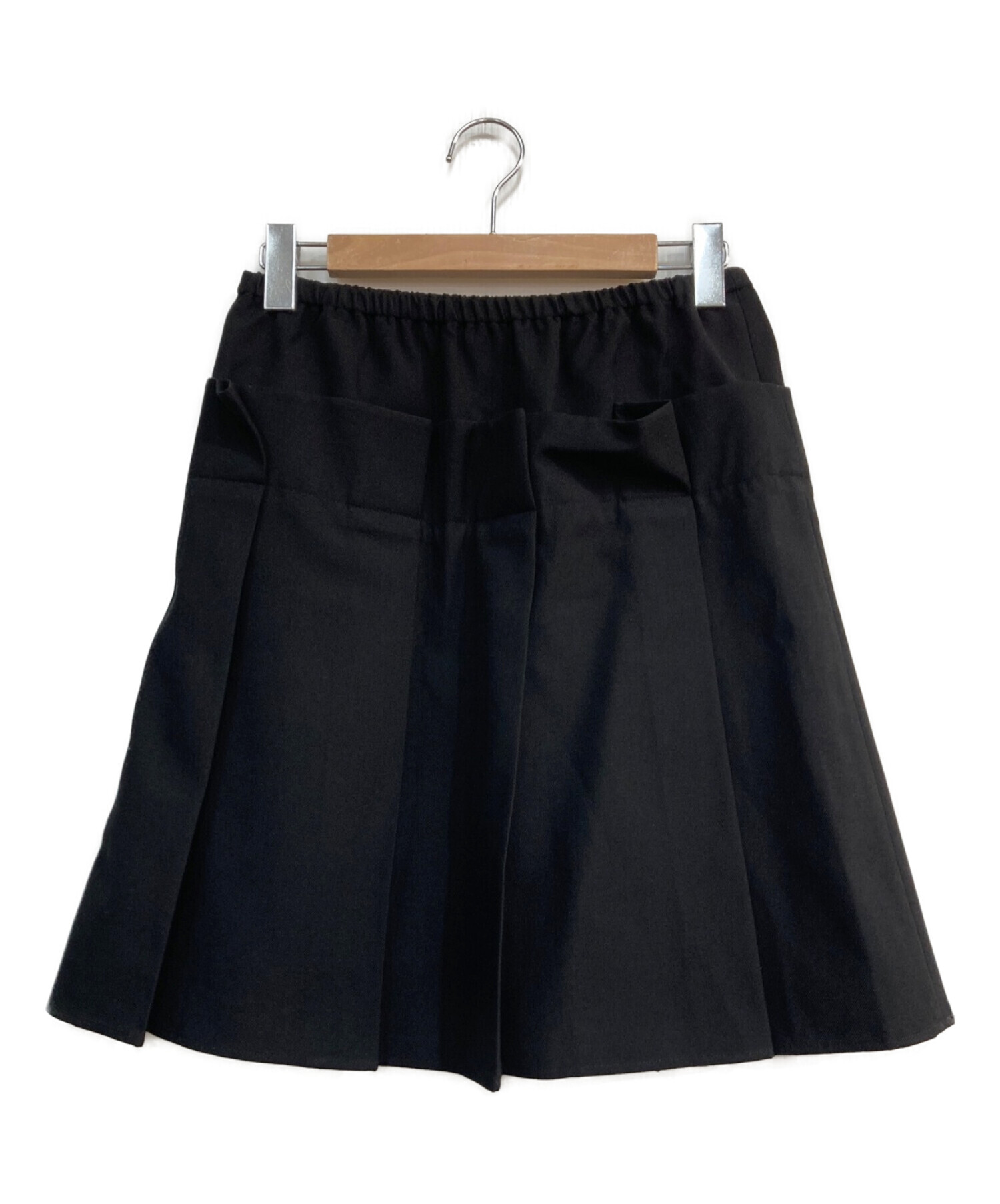 shu shu tong (シュシュ/トング) elastic pleated skirt　プリーツスカート ブラック サイズ:10 未使用品