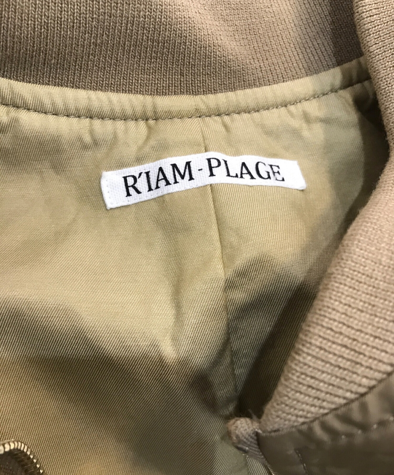 Plage (プラージュ) R’IAM MA1 SHORTブルゾン　22011922603130 ベージュ サイズ:F