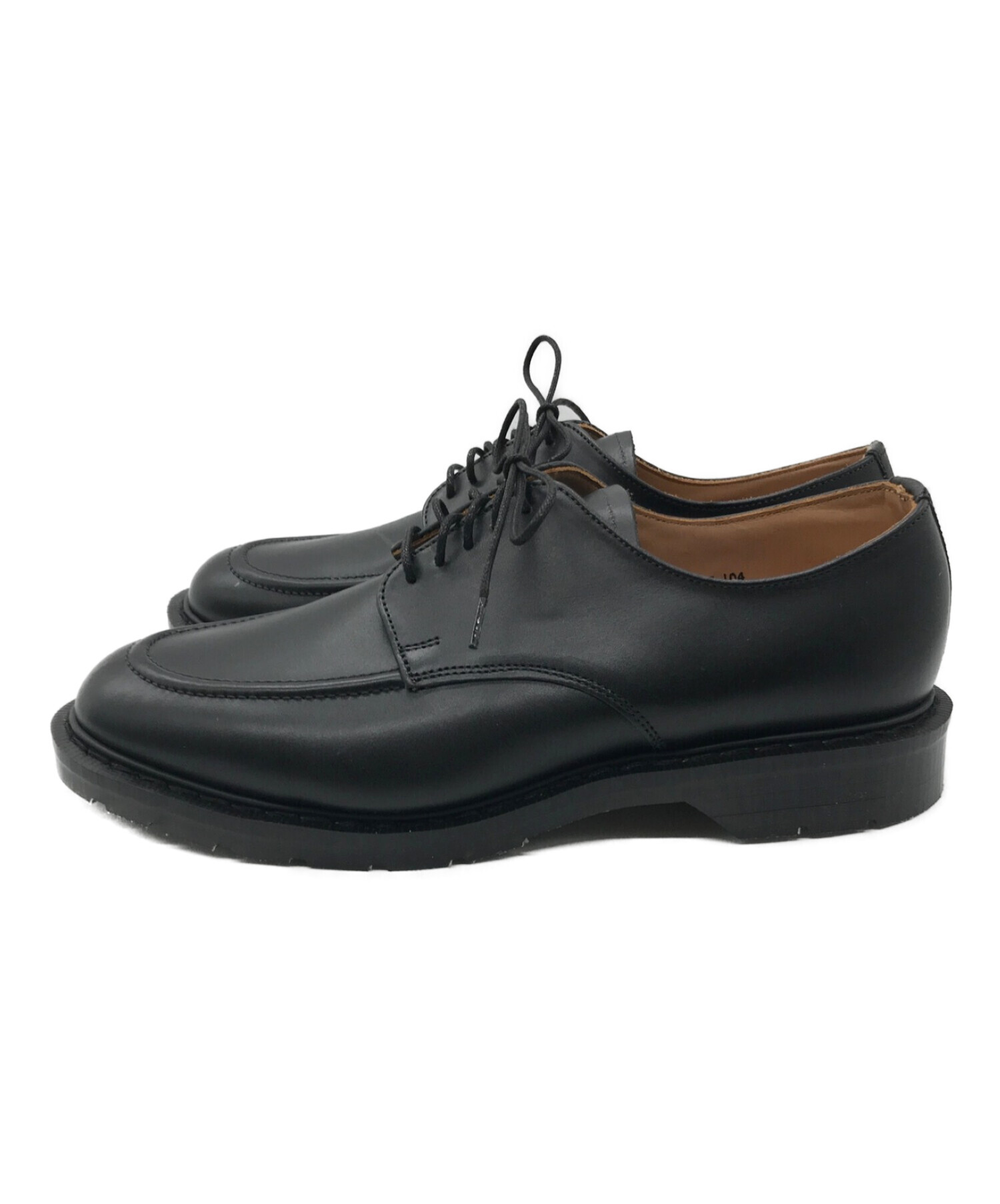 SOLOVAIR×DAN (ソロヴェアー×ダン) DAN別注 U-TIP SHOES　ﾚｻﾞｰｼｭｰｽﾞ ブラック サイズ:6 1/2