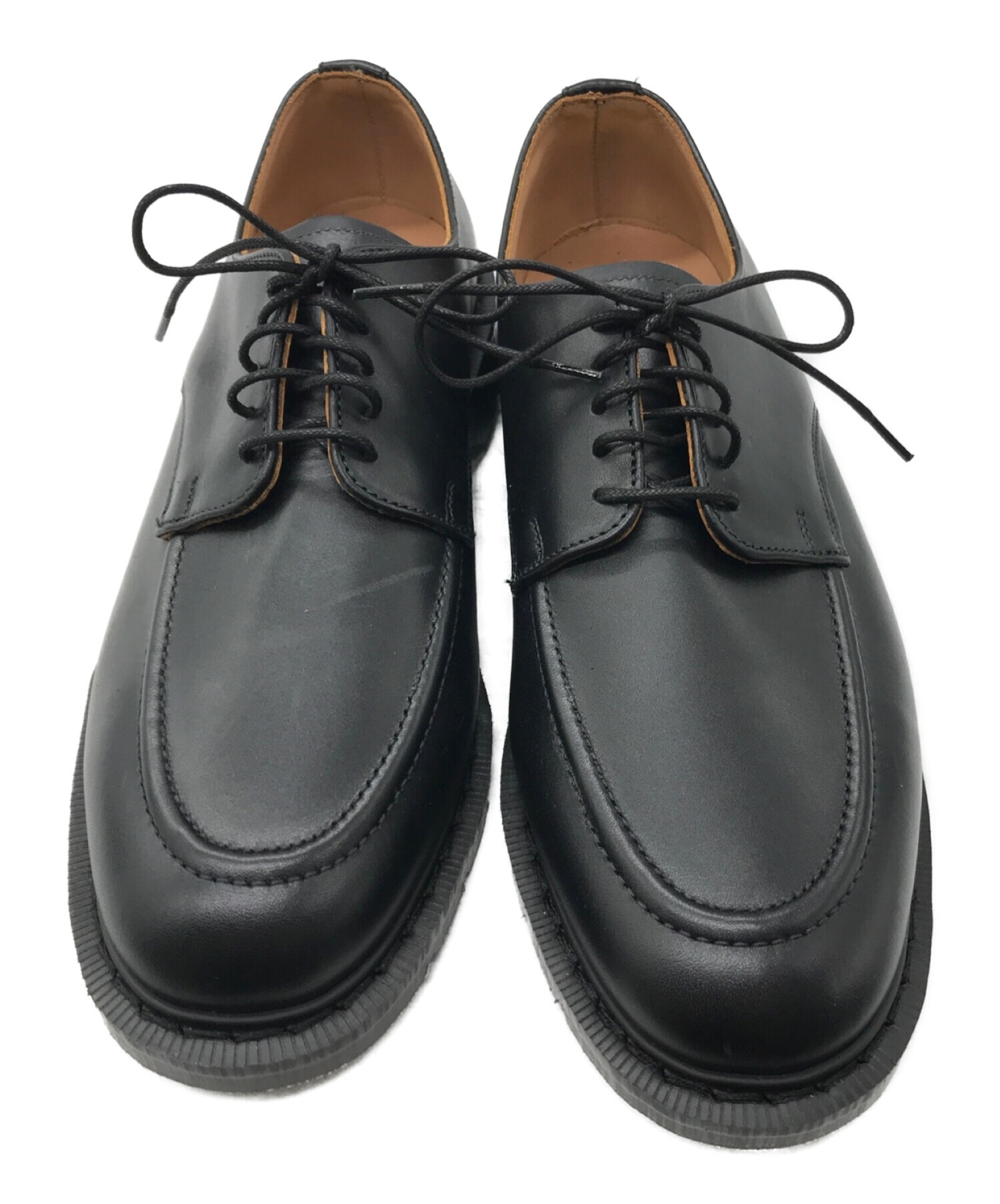 SOLOVAIR×DAN (ソロヴェアー×ダン) DAN別注 U-TIP SHOES　ﾚｻﾞｰｼｭｰｽﾞ ブラック サイズ:6 1/2