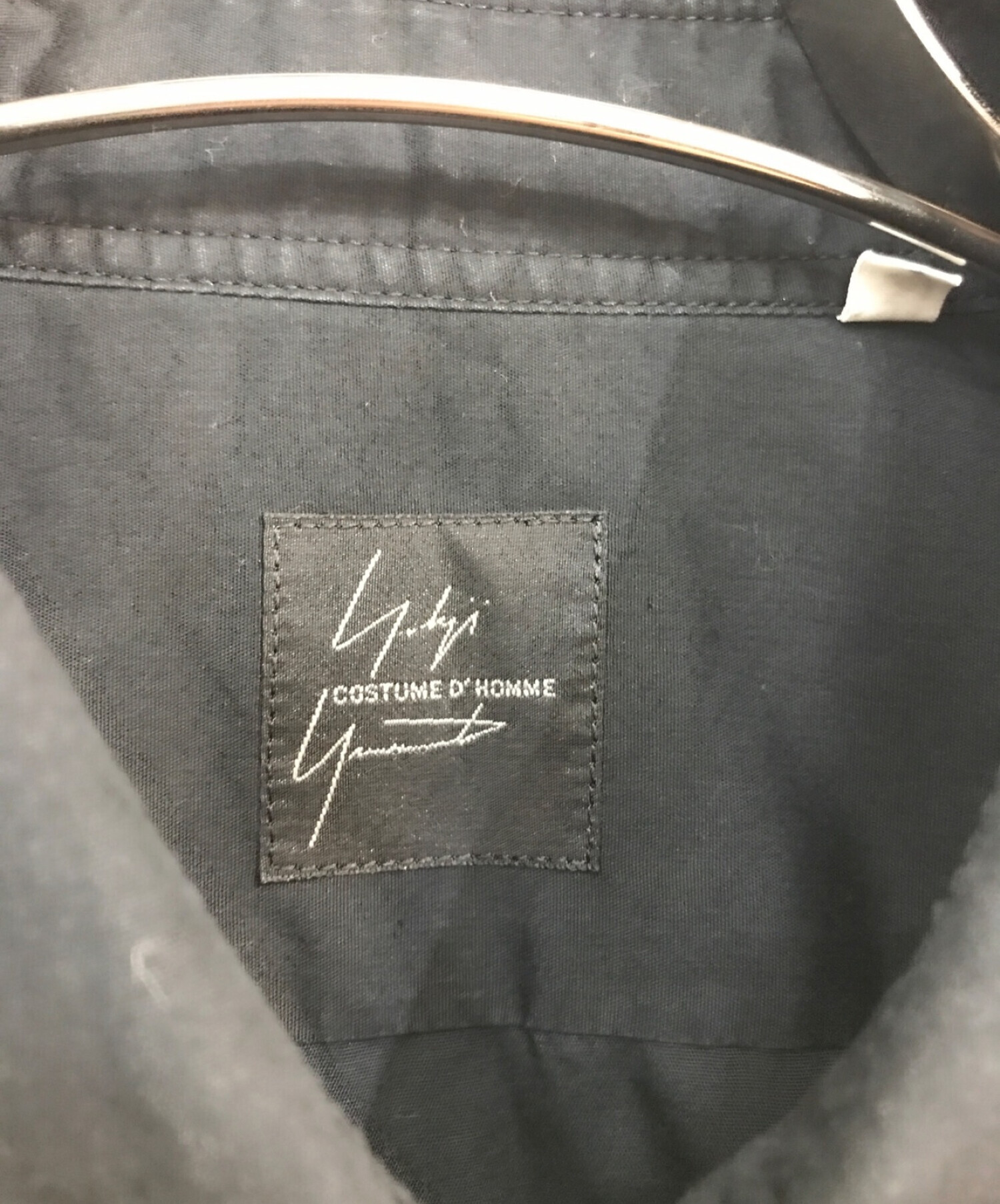 Yohji Yamamoto COSTUME D' HOMME (ヨウジヤマモト コスチュームドオム) レギュラーカラーシャツ　HR-B95-050  ブラック サイズ:2