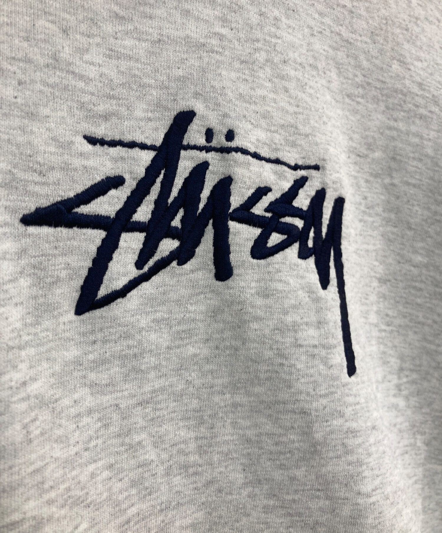 stussy (ステューシー) 刺繍ロゴスウェット グレー サイズ:M