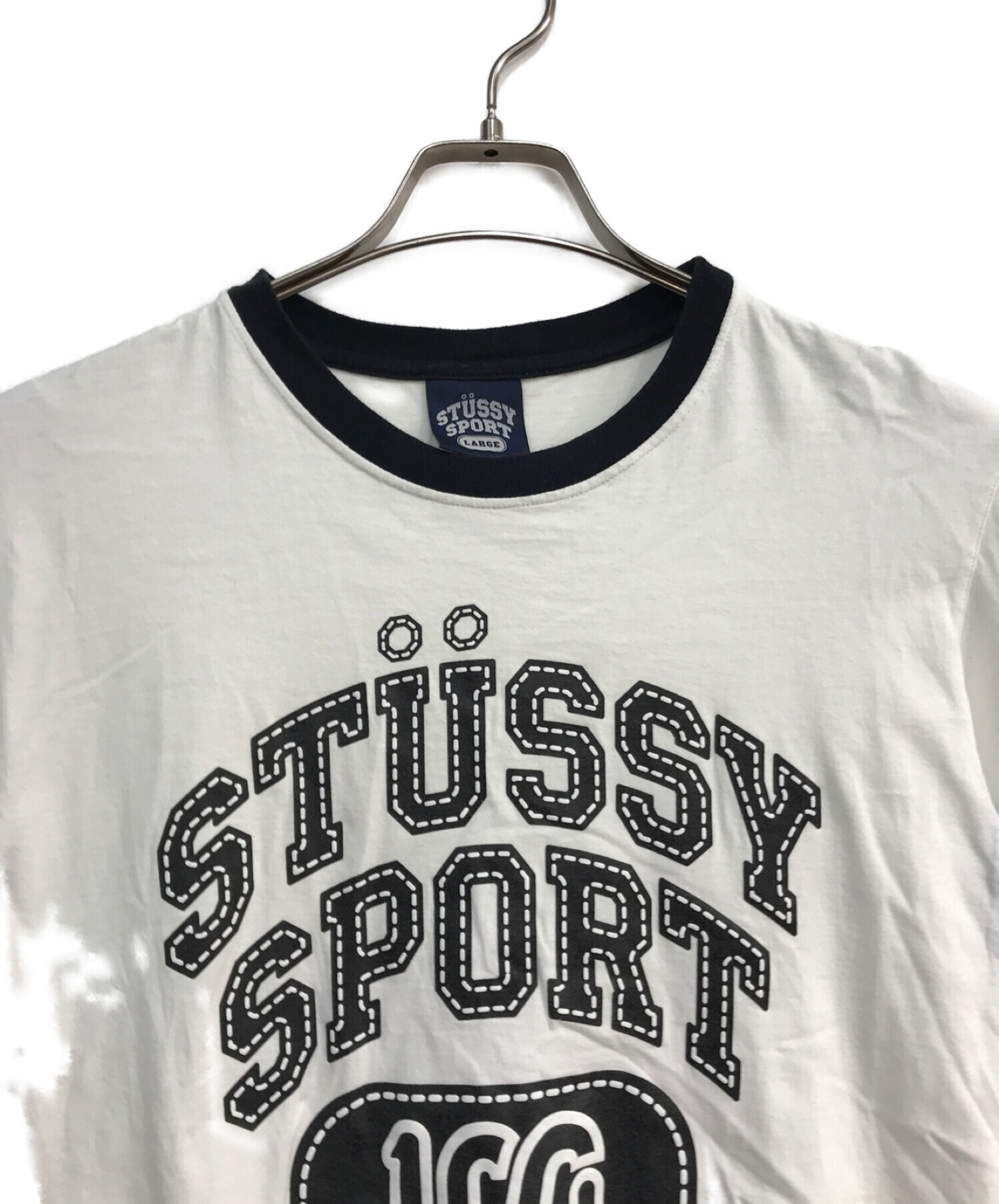 stussy sport (ステューシー スポーツ) ロゴTシャツ ホワイト サイズ:L