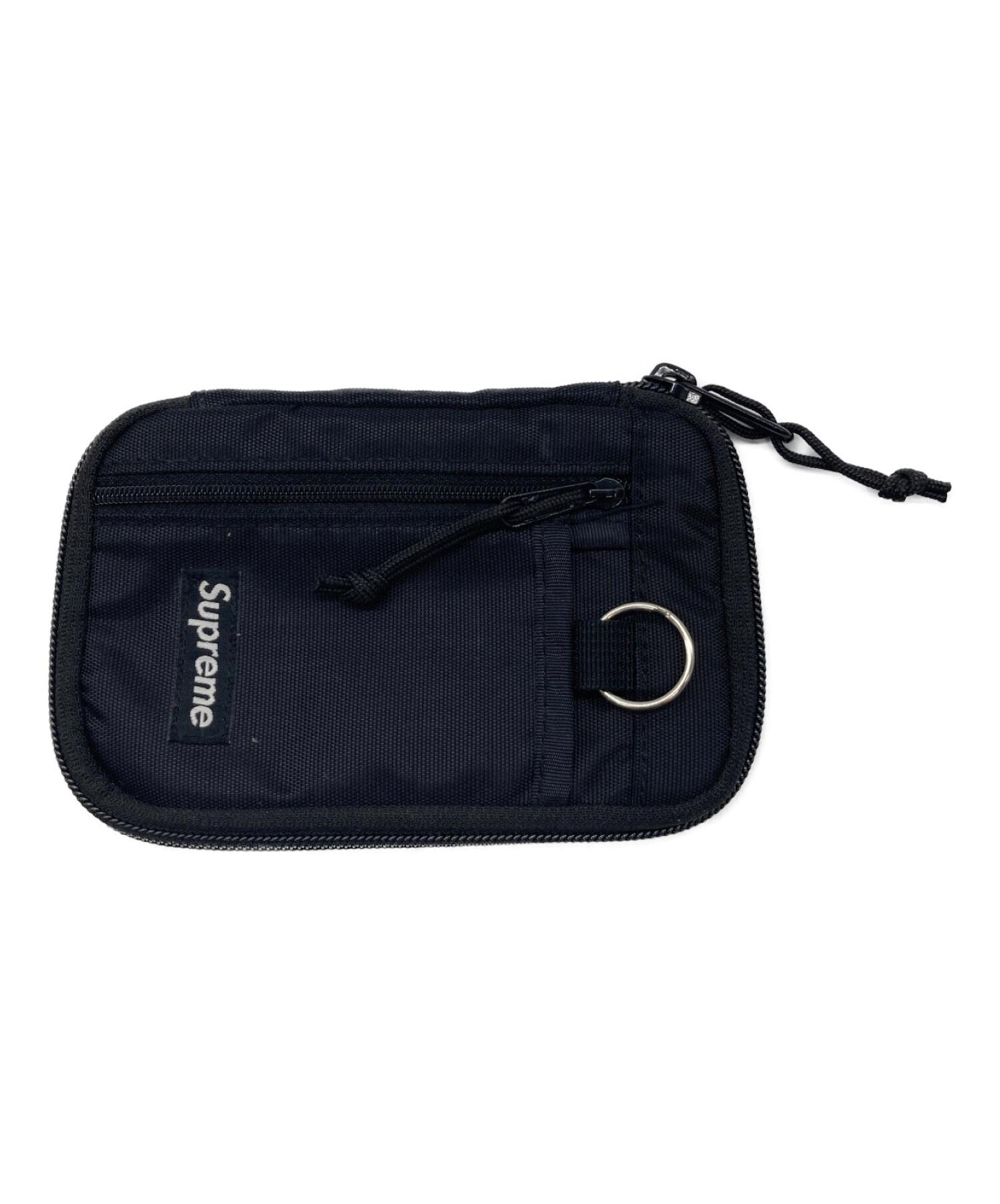 Supreme Small Zip Pouch Black Wallet - 小物