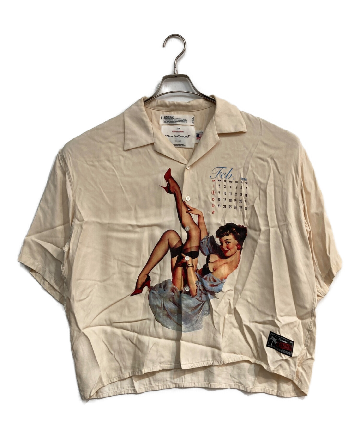 DAIRIKU Pinup Girl” Half Sleeve Shirt