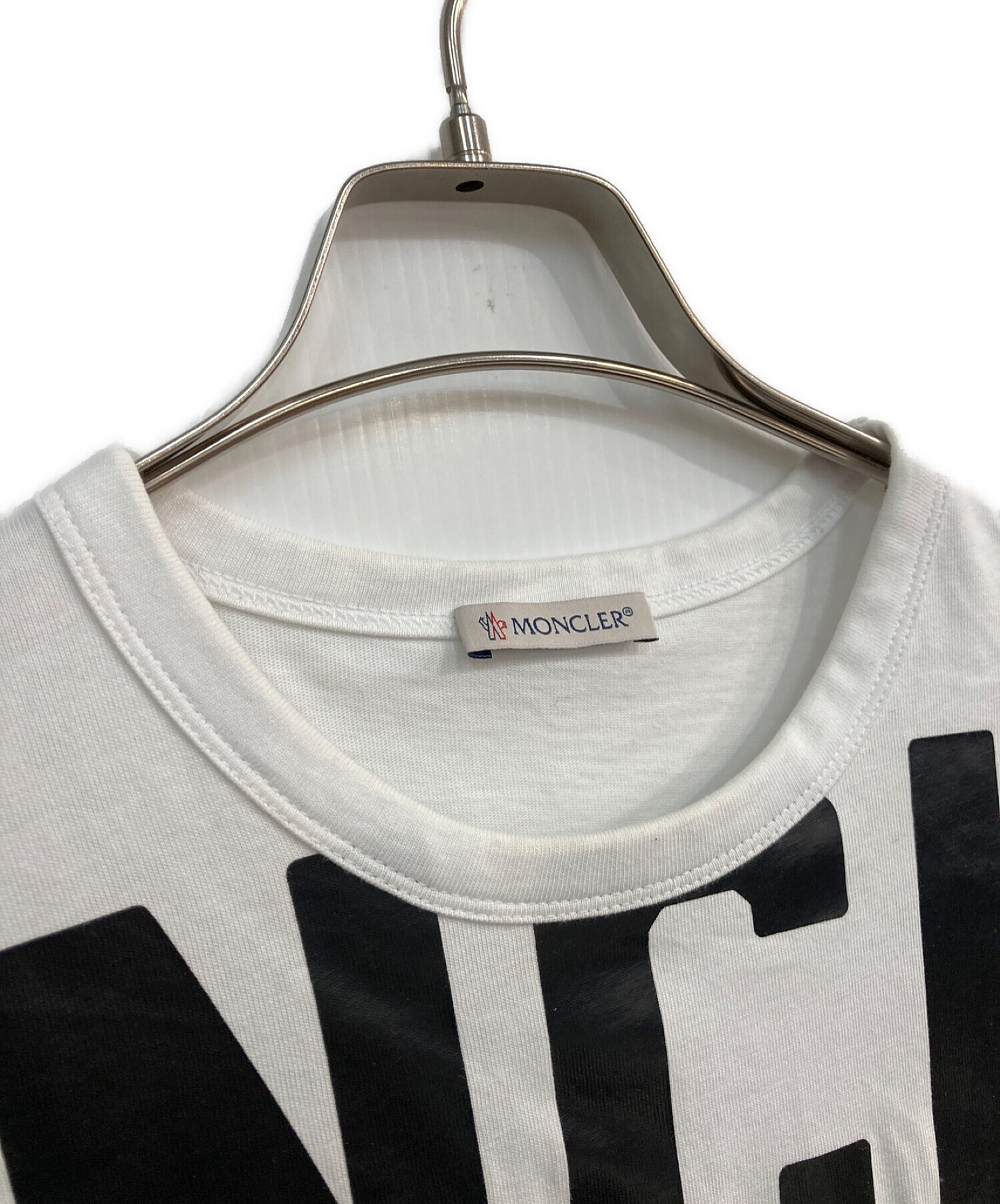 MONCLER (モンクレール) MAGLIA T-SHIRT　F10918C70410 8390T　20ss ホワイト サイズ:M