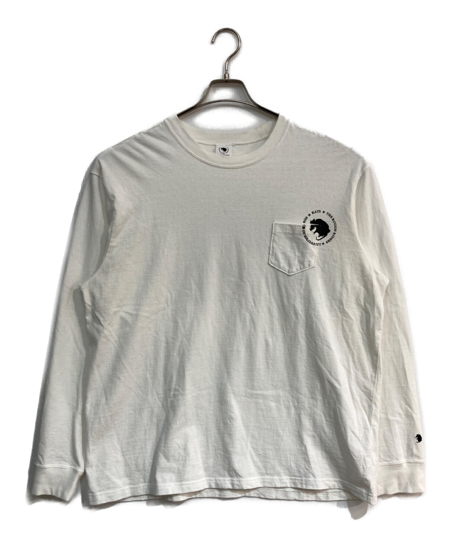 RATS (ラッツ) CIRCLE POCKET L/S Tee ホワイト サイズ:XL