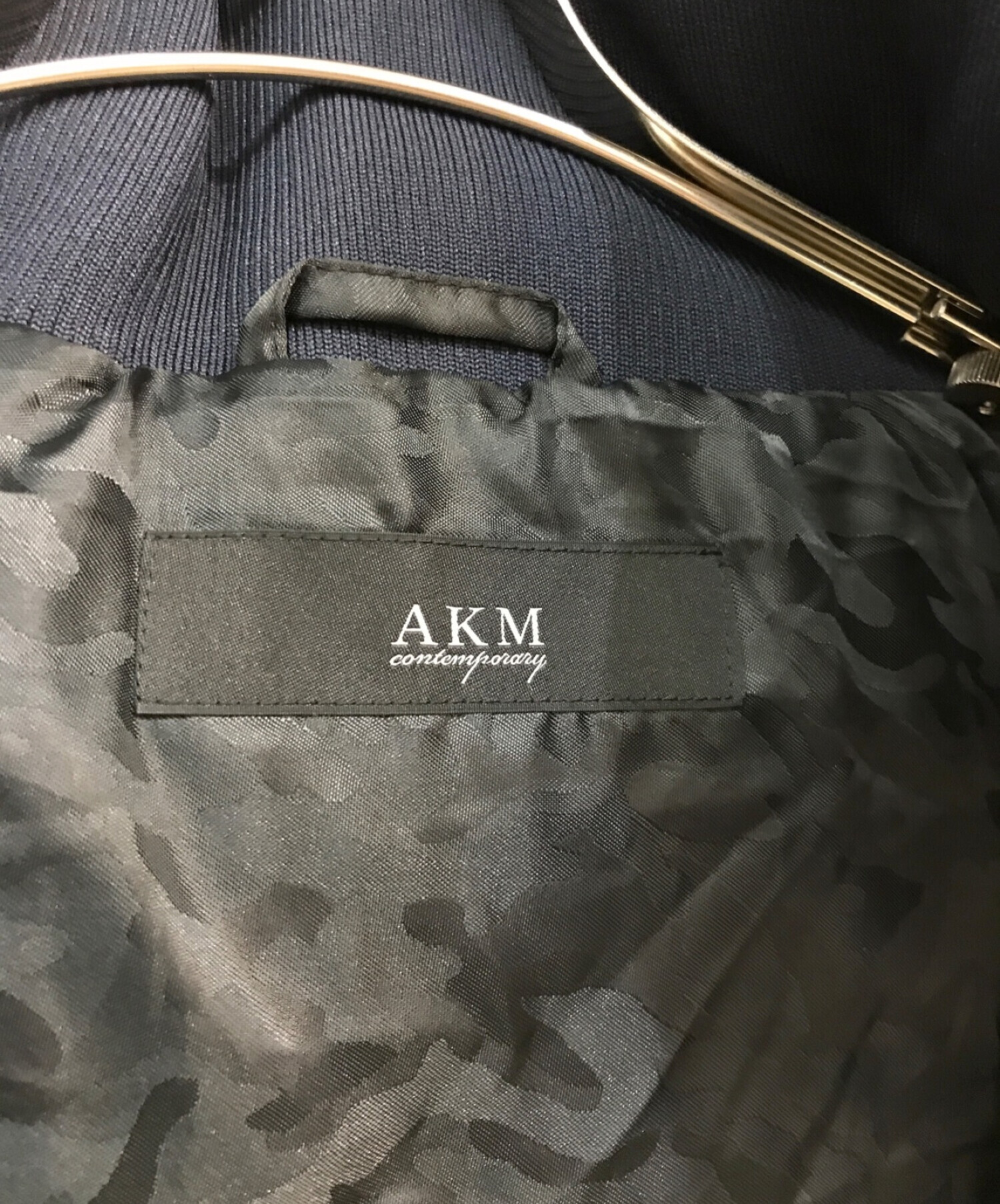 中古・古着通販】AKM (エーケーエム) ダウンジャケット ネイビー