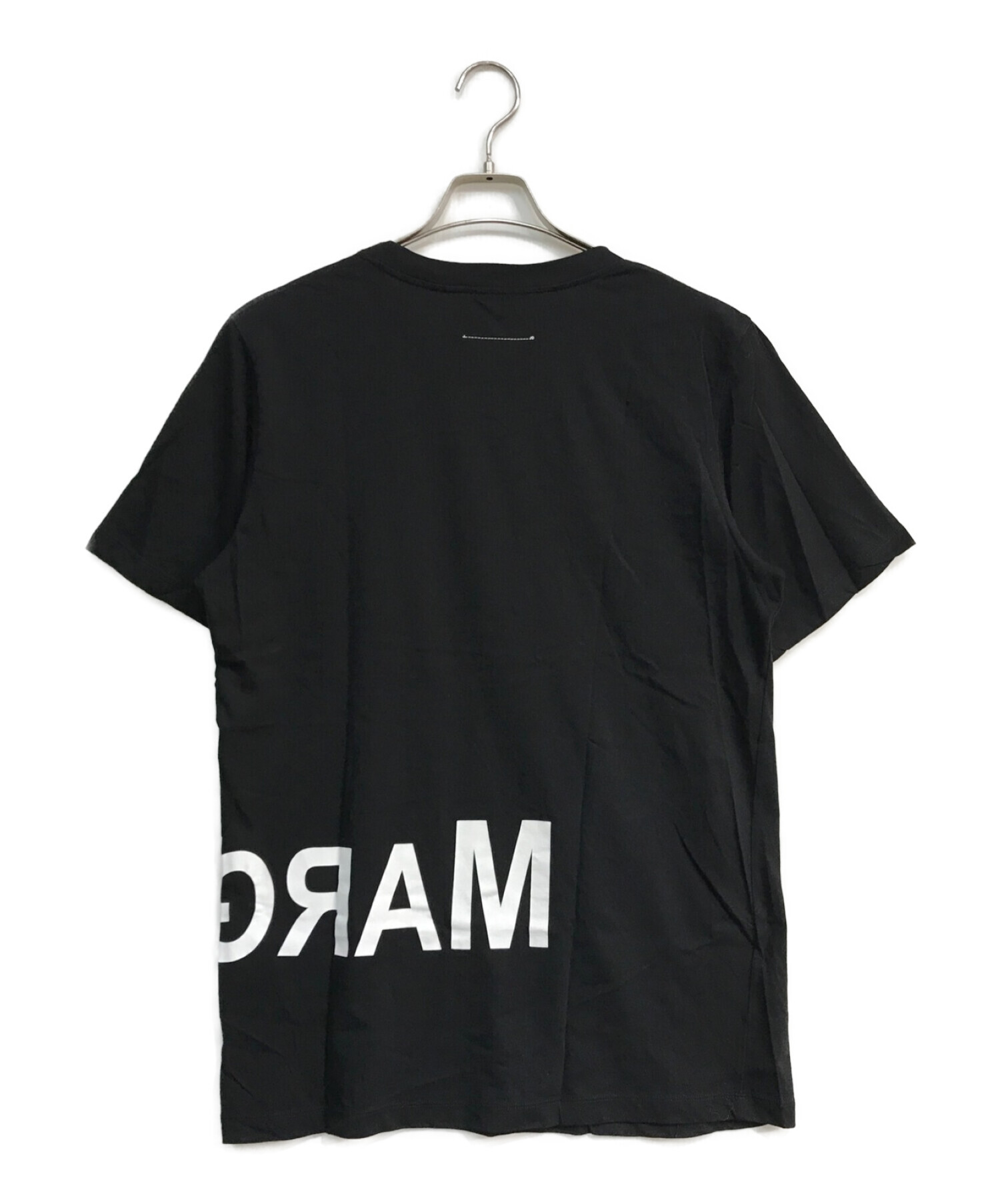 MM6 Maison Margiela (エムエムシックス メゾンマルジェラ) ロゴTシャツ　S52GC0119 ブラック サイズ:M