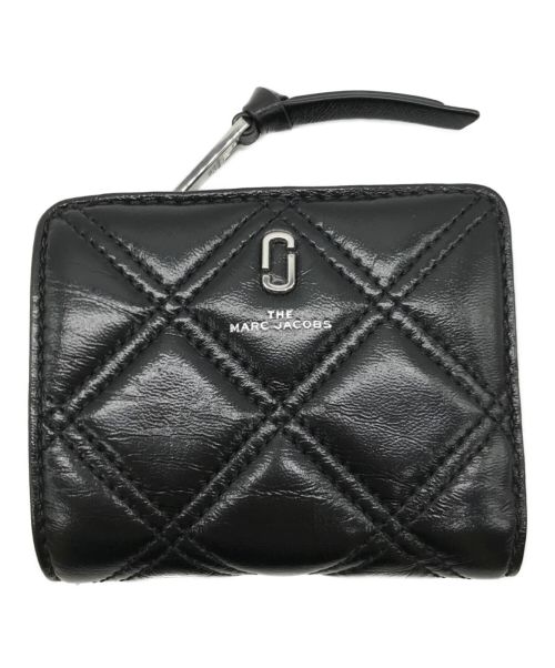 【中古・古着通販】MARC JACOBS (マーク ジェイコブス) 2つ折り財布 M0015781 001 ブラック ロゴ ブラック｜ブランド・古着通販  トレファク公式【TREFAC FASHION】スマホサイト