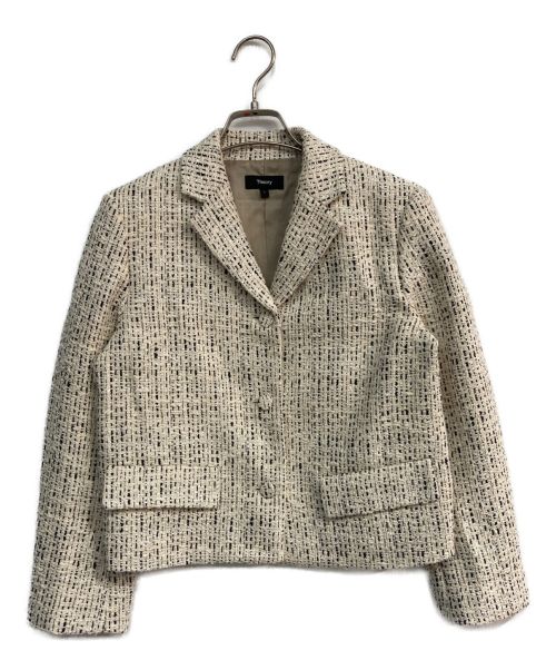 中古・古着通販】theory (セオリー) Hatch Tweed LS Crop JKT NB