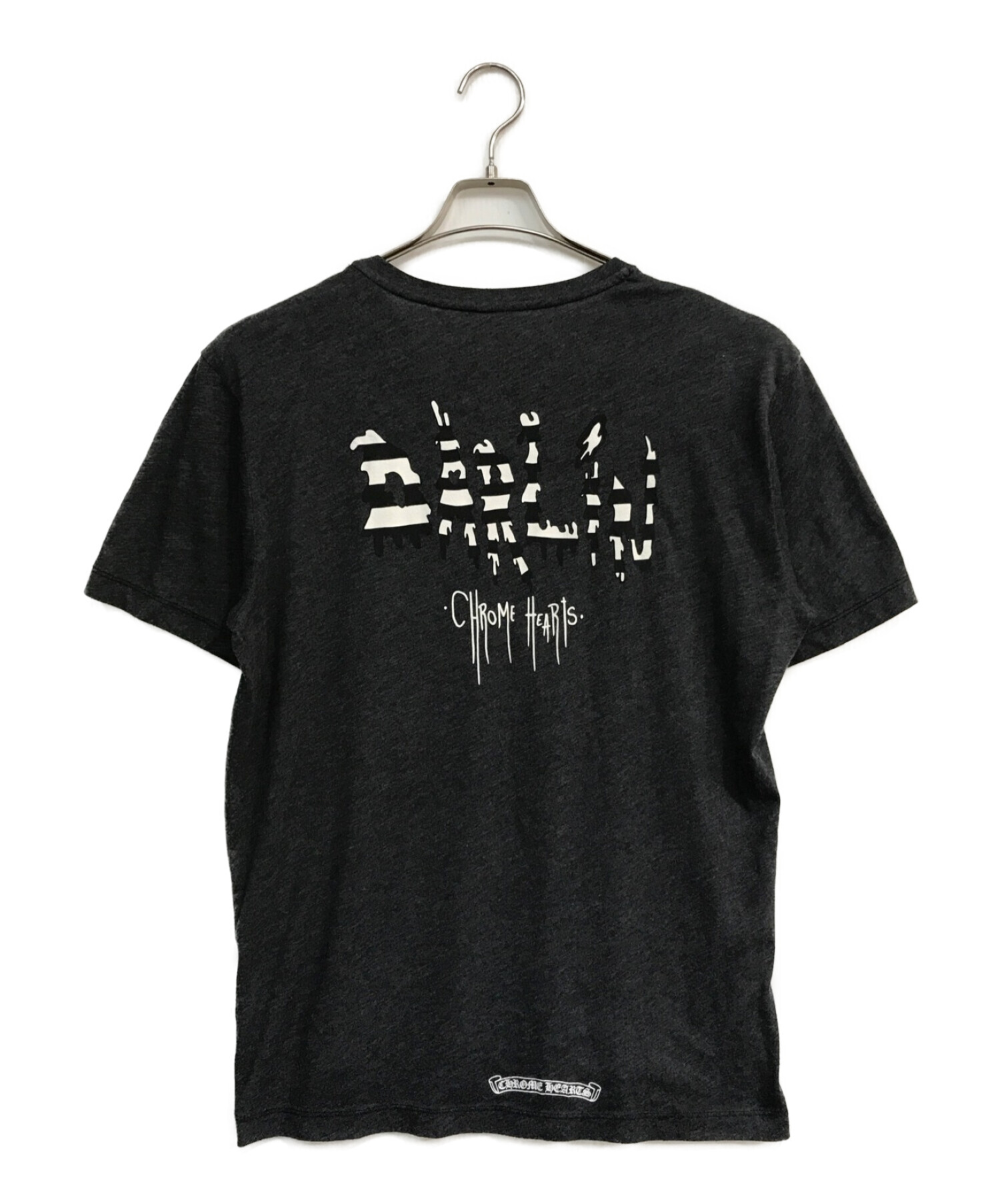 CHROME HEARTS (クロムハーツ) ロゴTシャツ　2212-304-6406　アーチロゴ　プリントＴシャツ　グレー グレー サイズ:Ｌ