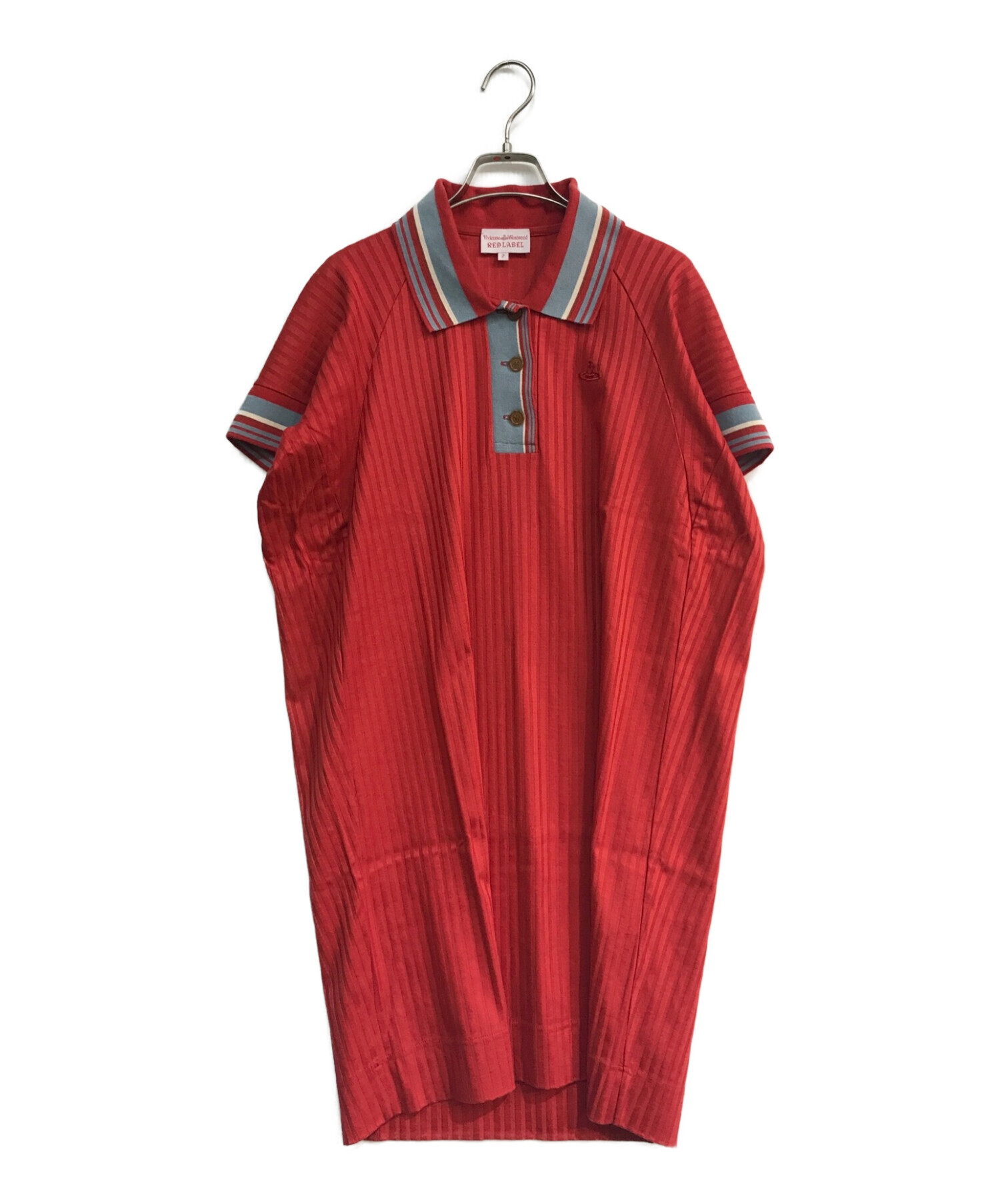 Vivienne Westwood RED LABEL (ヴィヴィアンウエストウッドレッドレーベル) ポロワンピース レッド サイズ:2