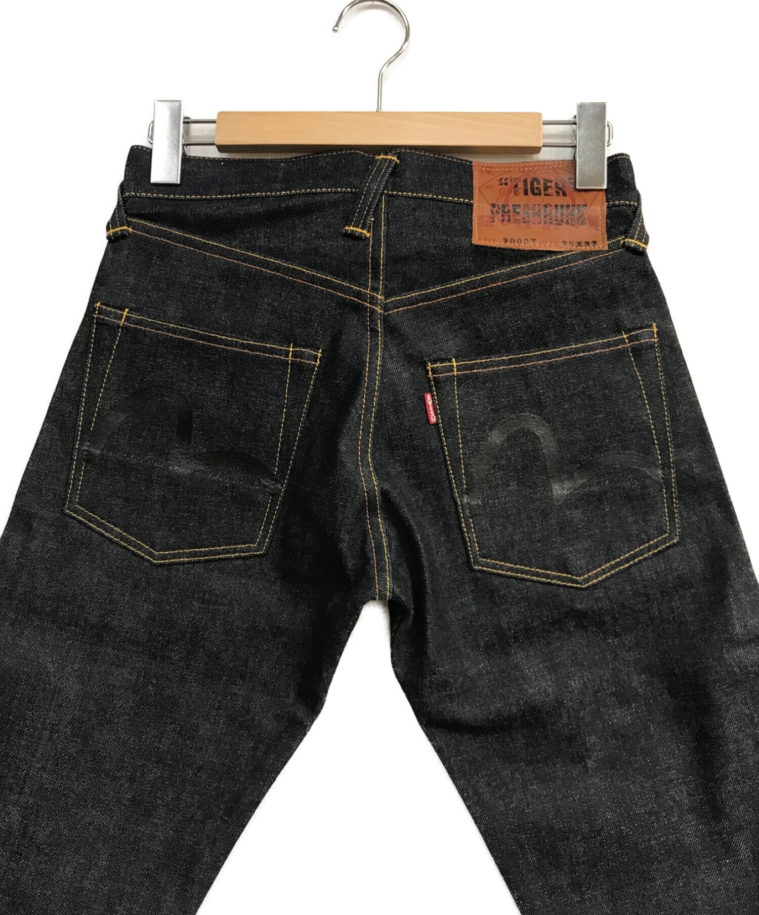 EVISU (エビス) セルビッチデニムパンツ　カモメペイント　evisu tiger preshrunk 2000T インディゴ  サイズ:W28×L32