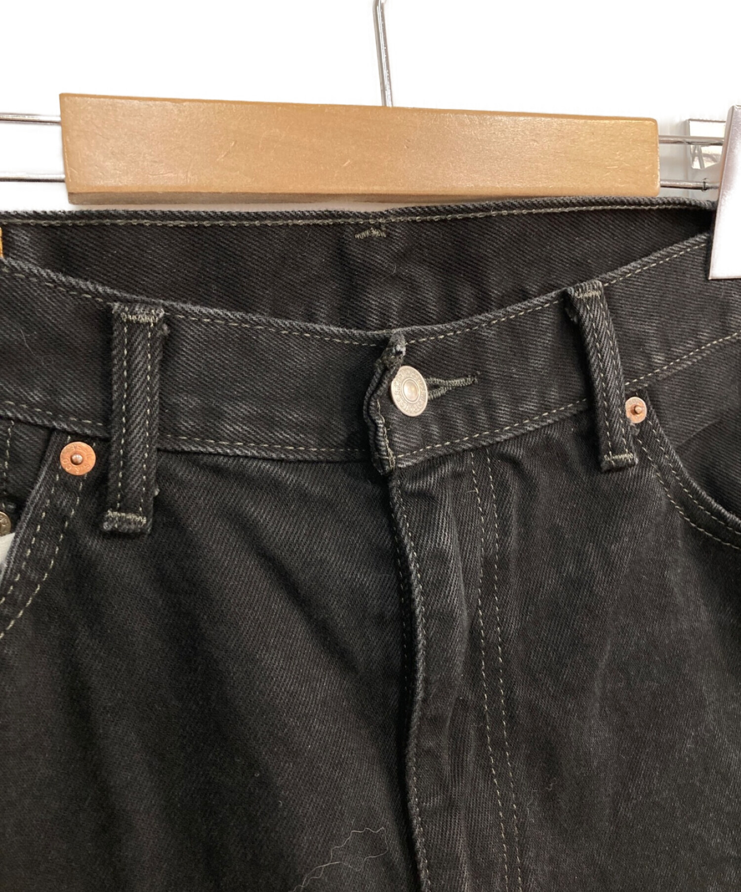 LEVI'S (リーバイス) 550デニムパンツ　先染め　バギー　ワイド ブラック サイズ:W36×L32