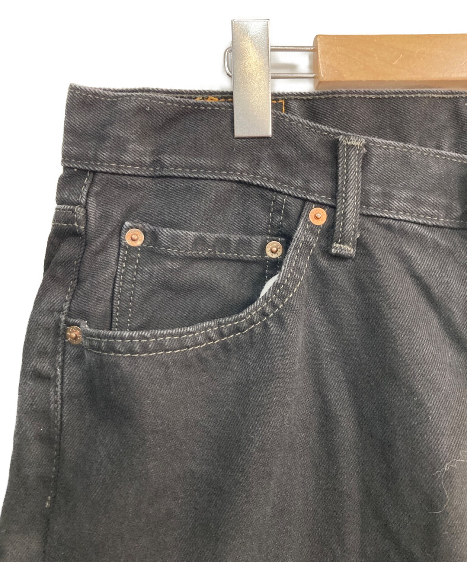 LEVI'S (リーバイス) 550デニムパンツ　先染め　バギー　ワイド ブラック サイズ:W36×L32