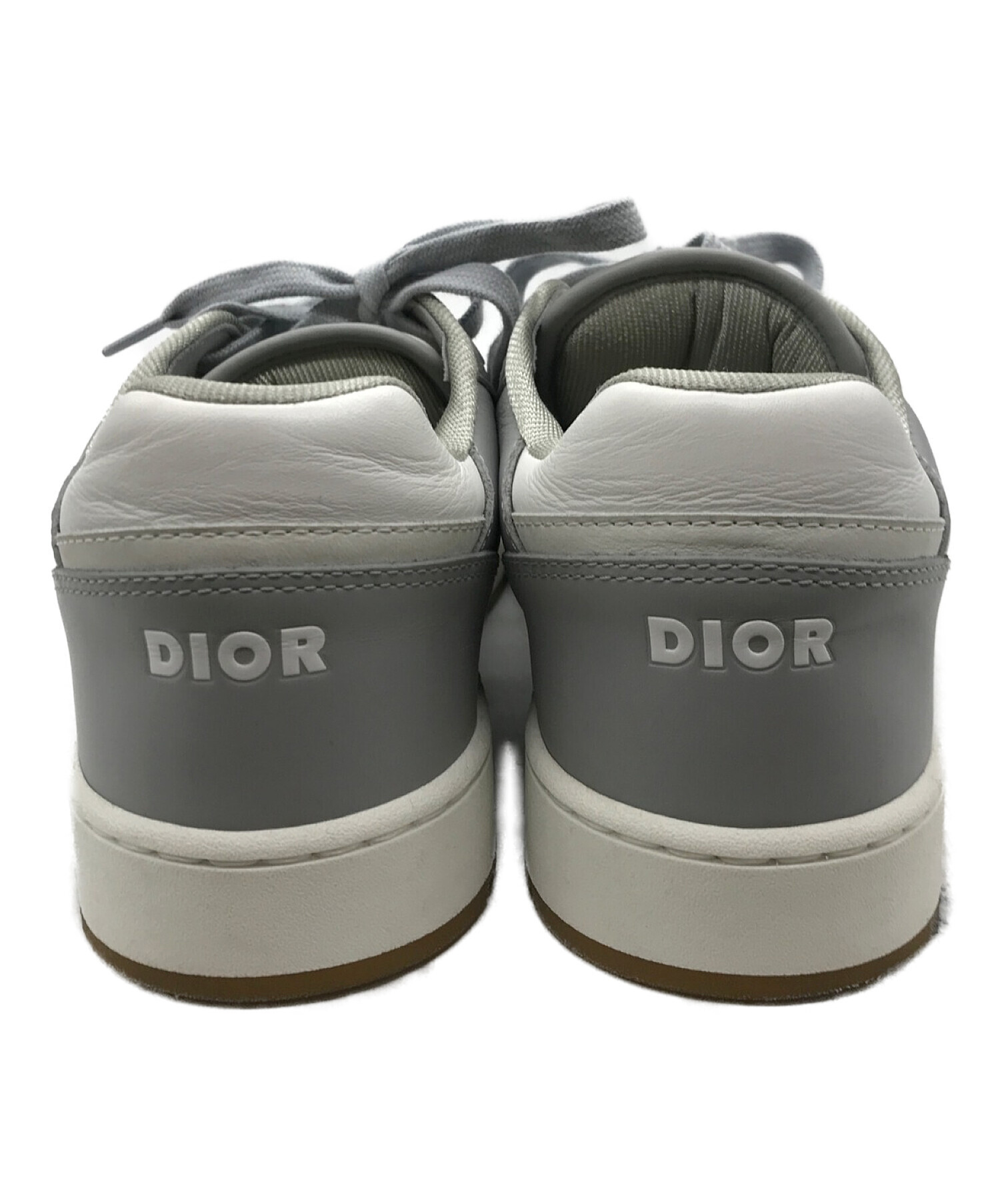 Christian Dior (クリスチャン ディオール) B27ロートップスニーカー　トロッター　 履きジワ有 グレー サイズ:41