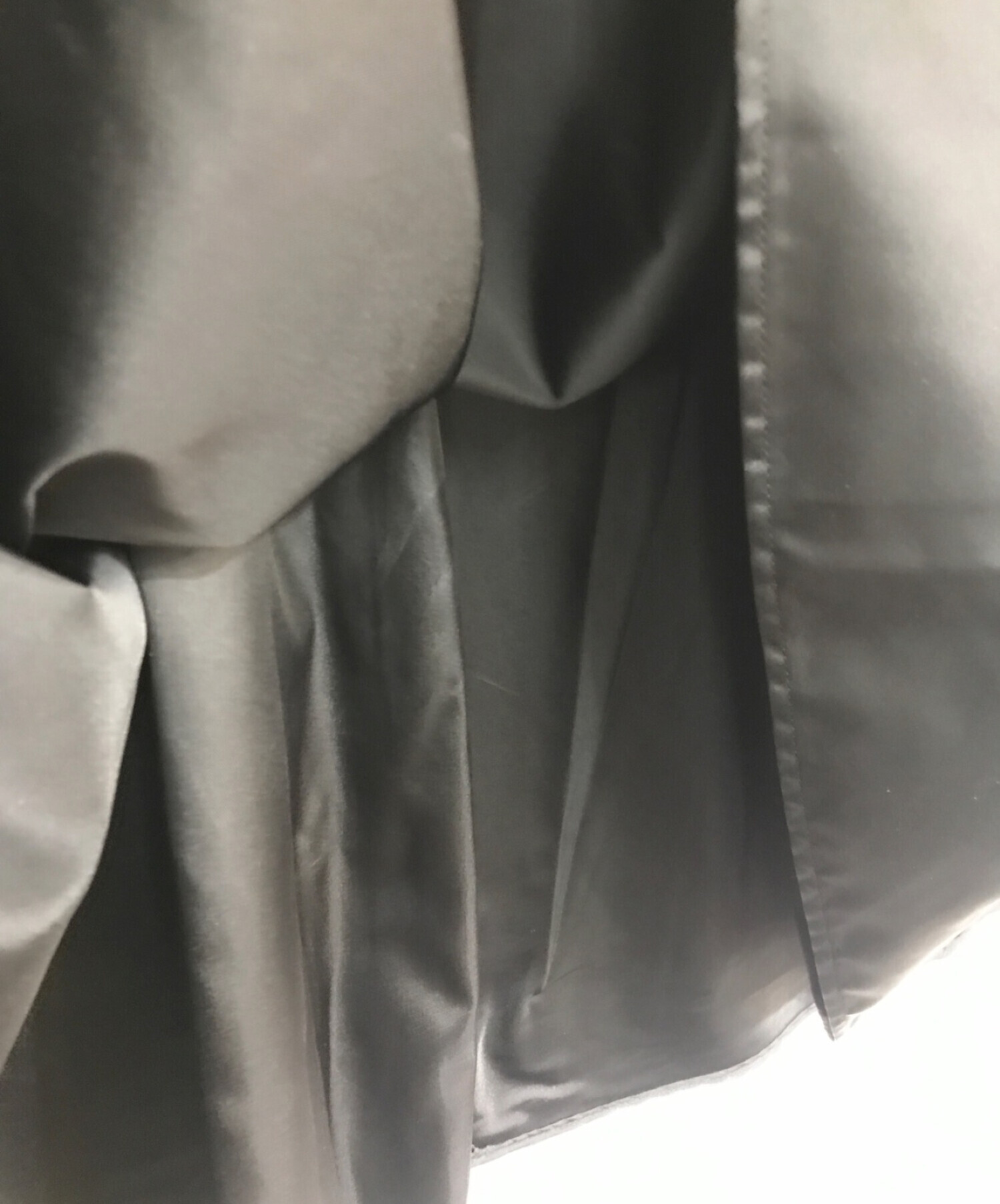 TOMORROW LAND collection (トゥモローランドコレクション) リナイロン サーキュラーロングスカート　 14-05-21-05051　ブラック　ロングスカート ブラック サイズ:34