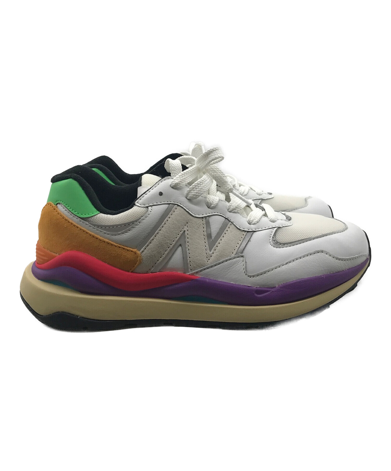 NEW BALANCE (ニューバランス) M5740LA　ローカットスニーカー ホワイト サイズ:27