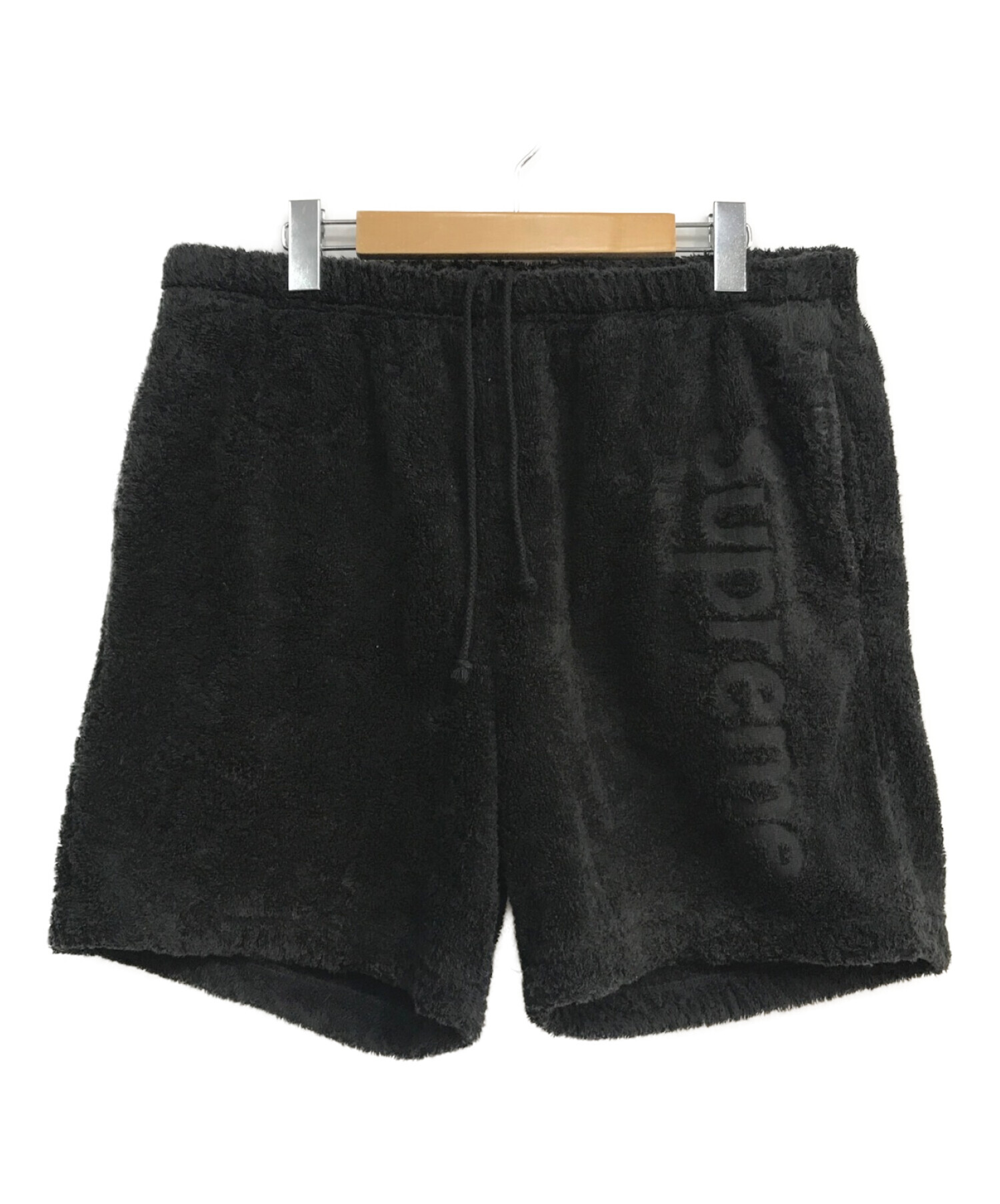 Supreme (シュプリーム) 18SS Terry Logo Short ブラック サイズ:S