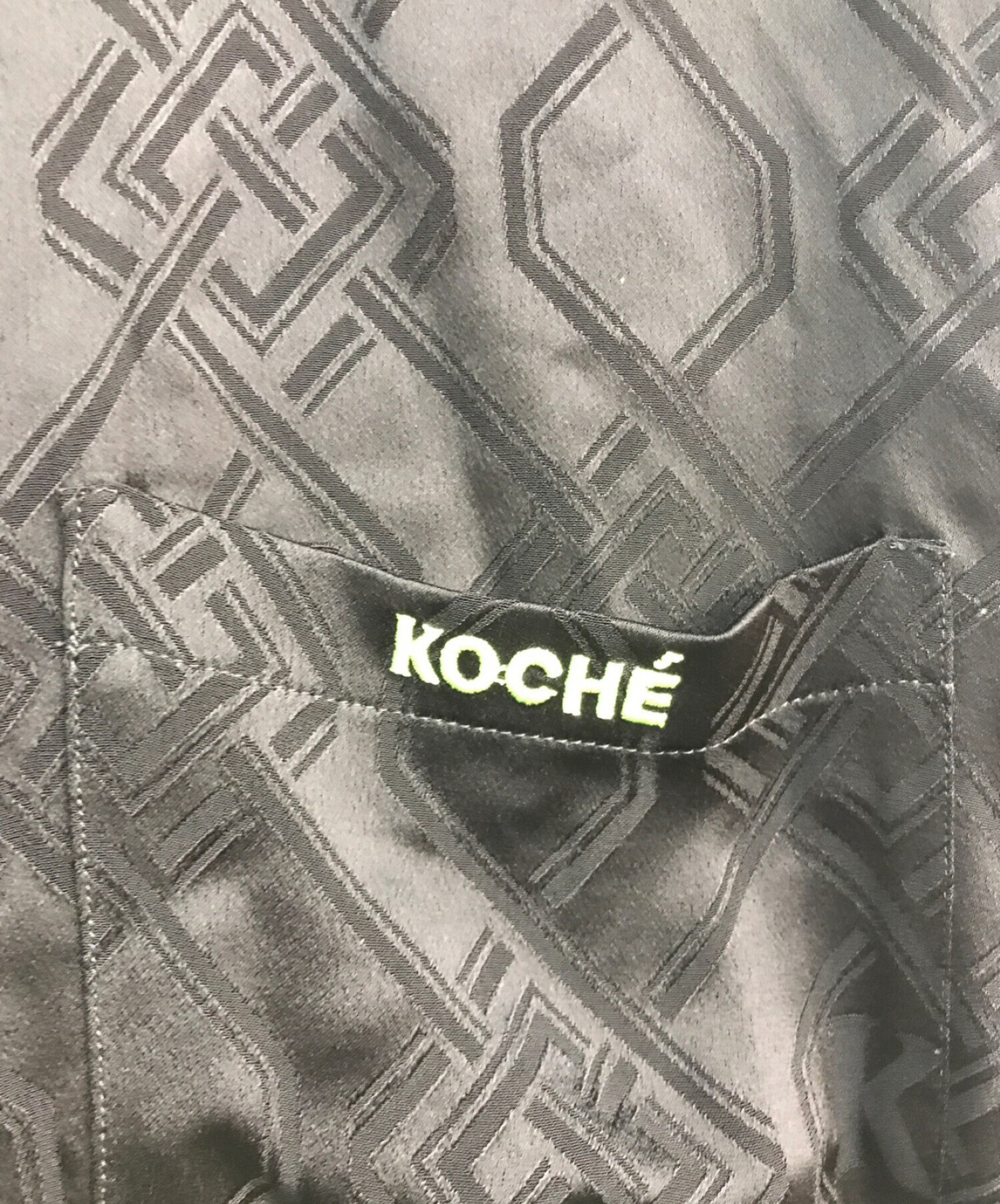 中古・古着通販】KOCHE (コシェ) ロゴ刺繍メッシュ切替シャツ