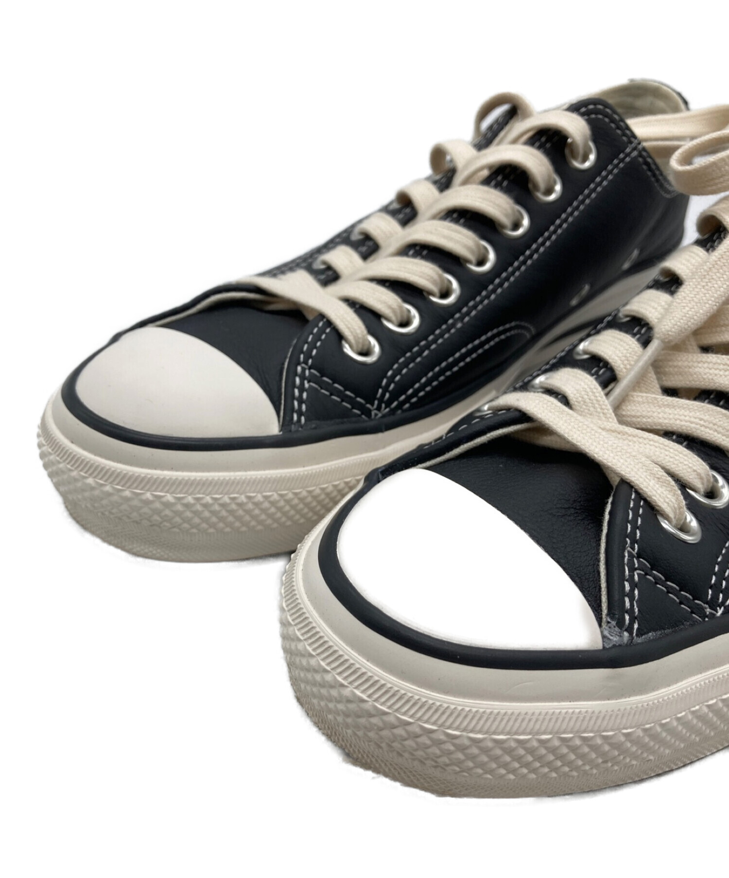 CONVERSE ADDICT (コンバース アディクト) CHUCK TAYLOR LEATHER OX　1SD397 ブラック サイズ:27